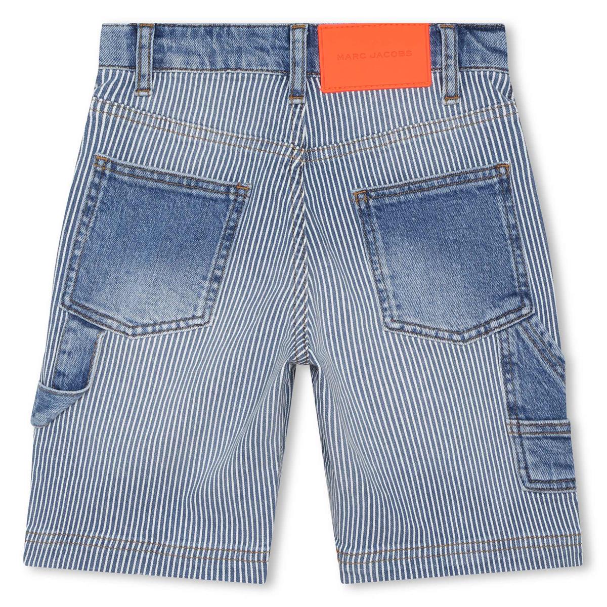 Boys Blue Stripes Shorts