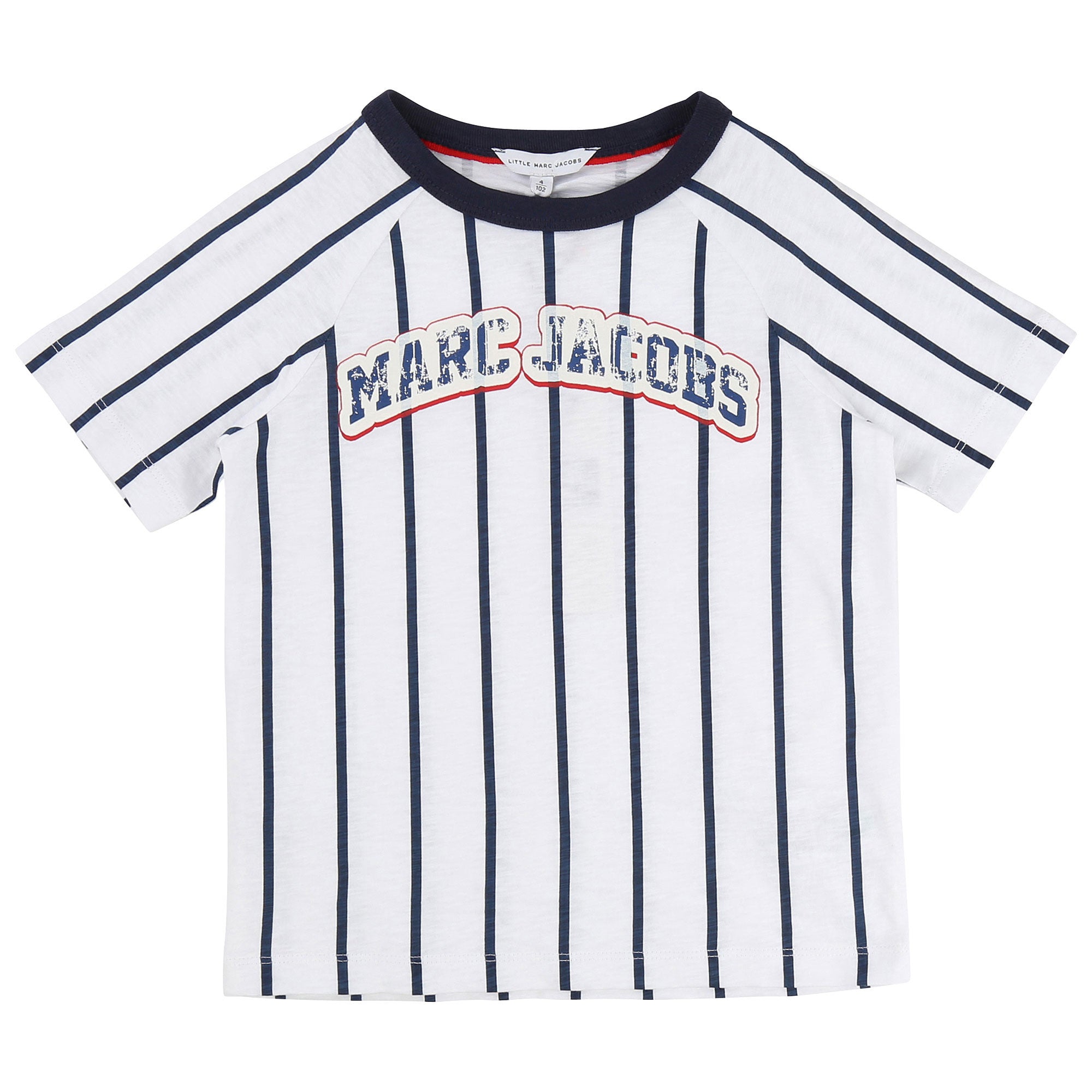 Boys Blue & White Stripy T-Shirt - CÉMAROSE | Children's Fashion Store - 1