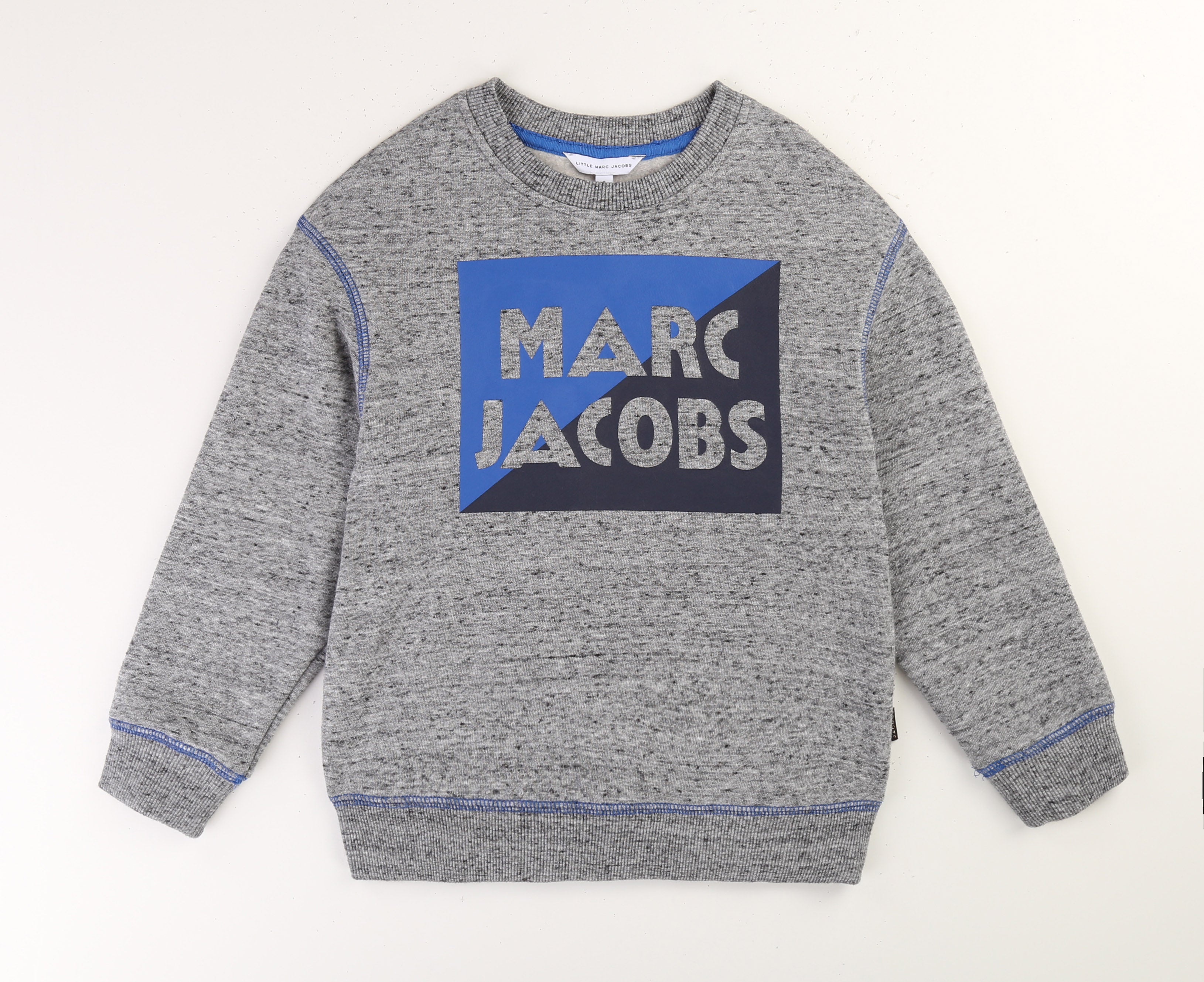Boys Grey Logo Cotton Sweatshirt