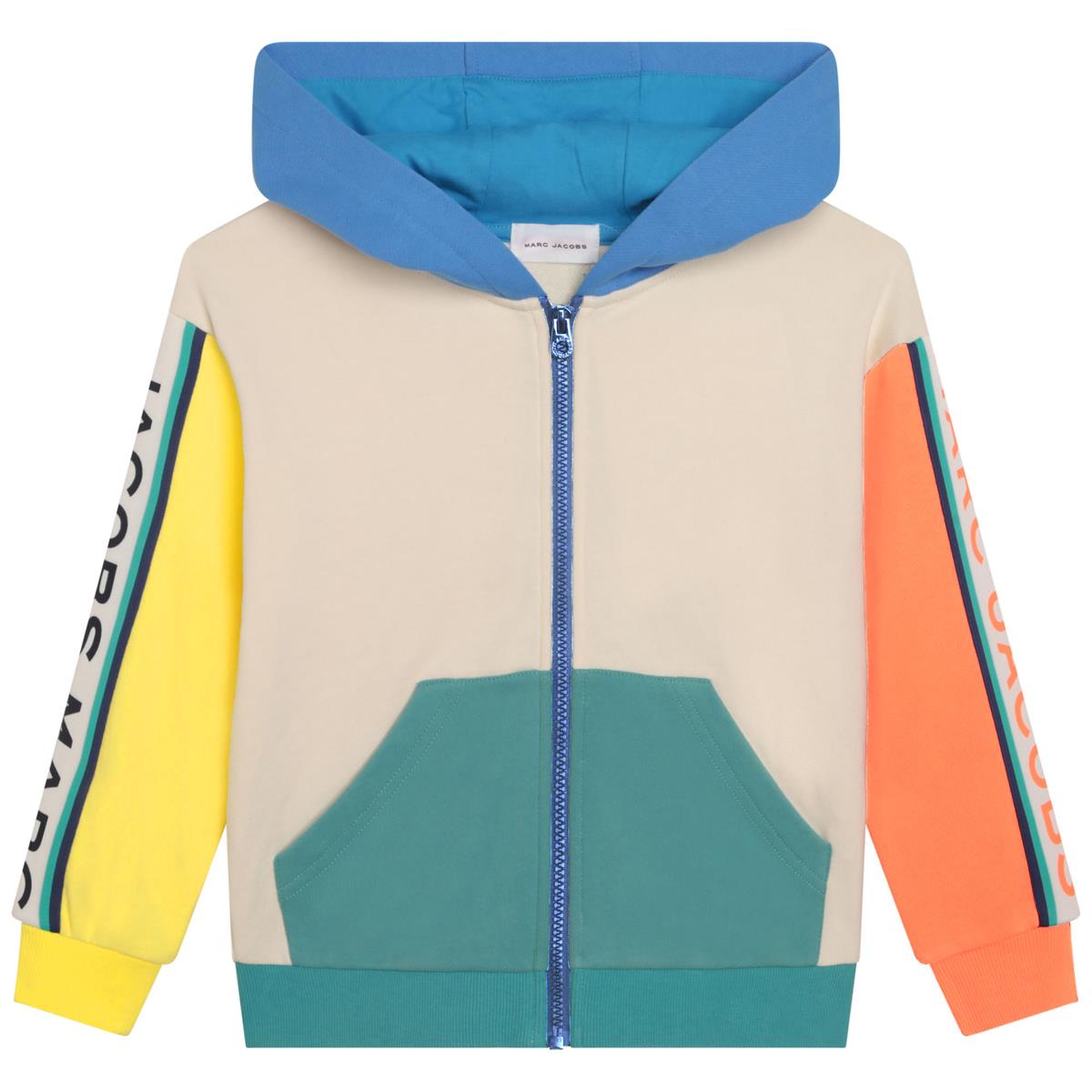 Boys White Zip-Up Top