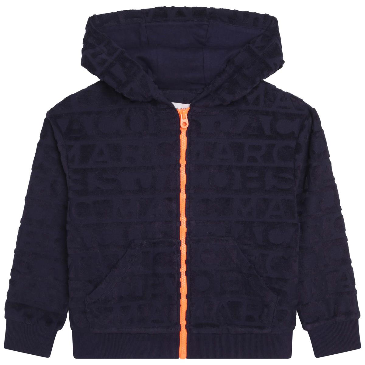 Boys Navy Zip-Up Top