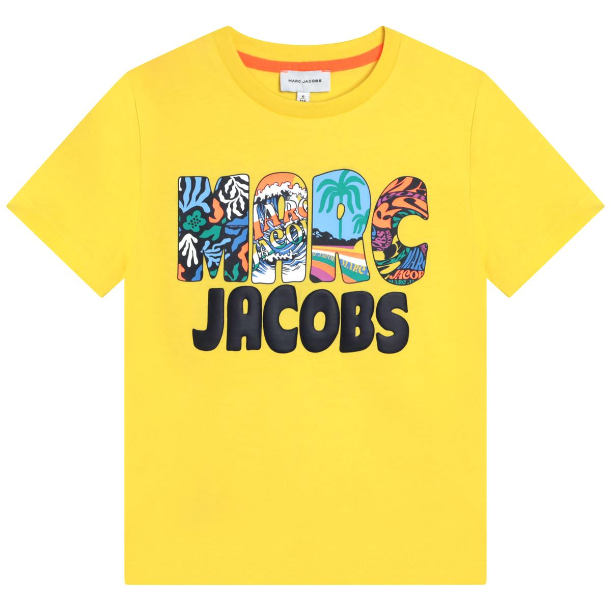 Boys Yellow Printed T-Shirt