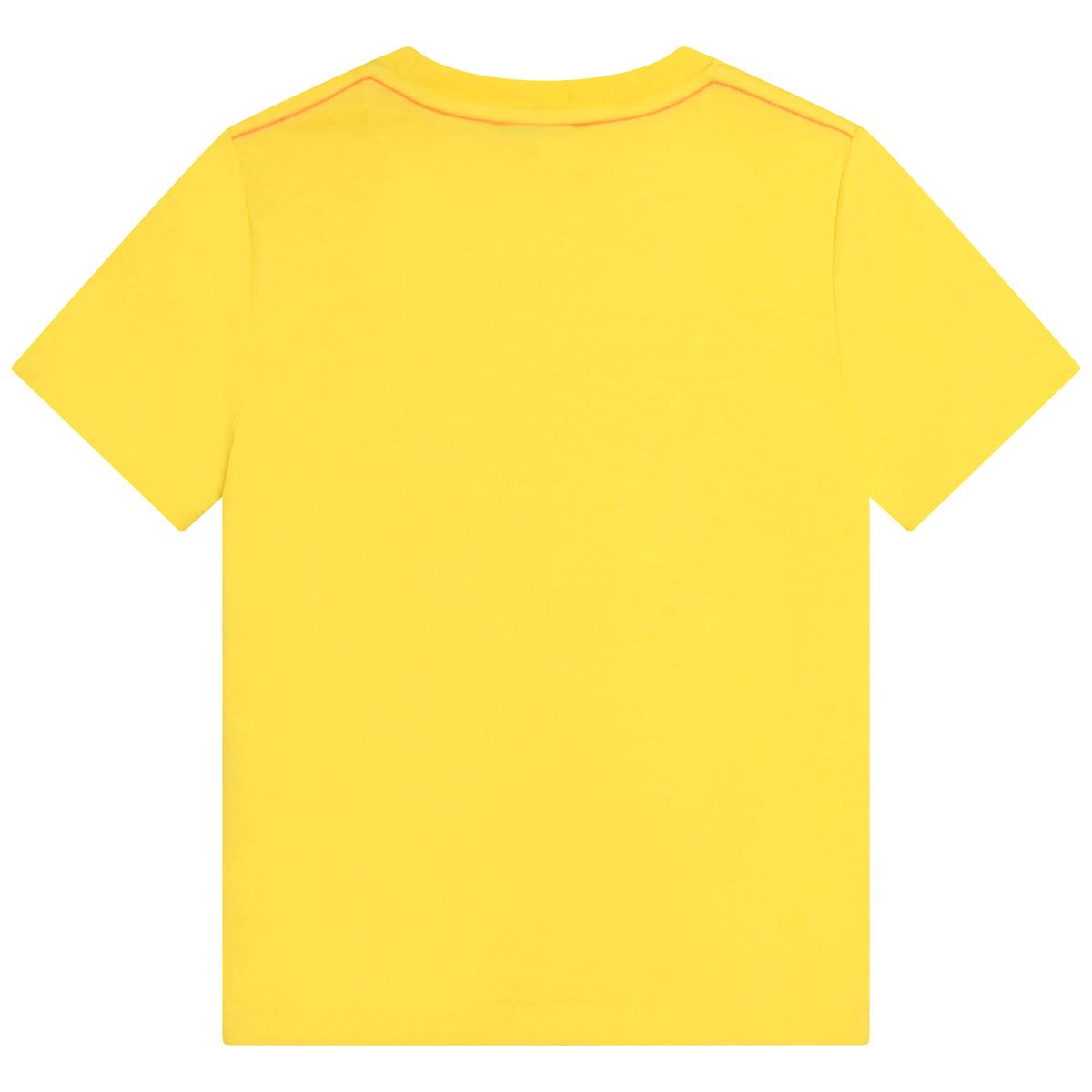 Boys Yellow Printed T-Shirt