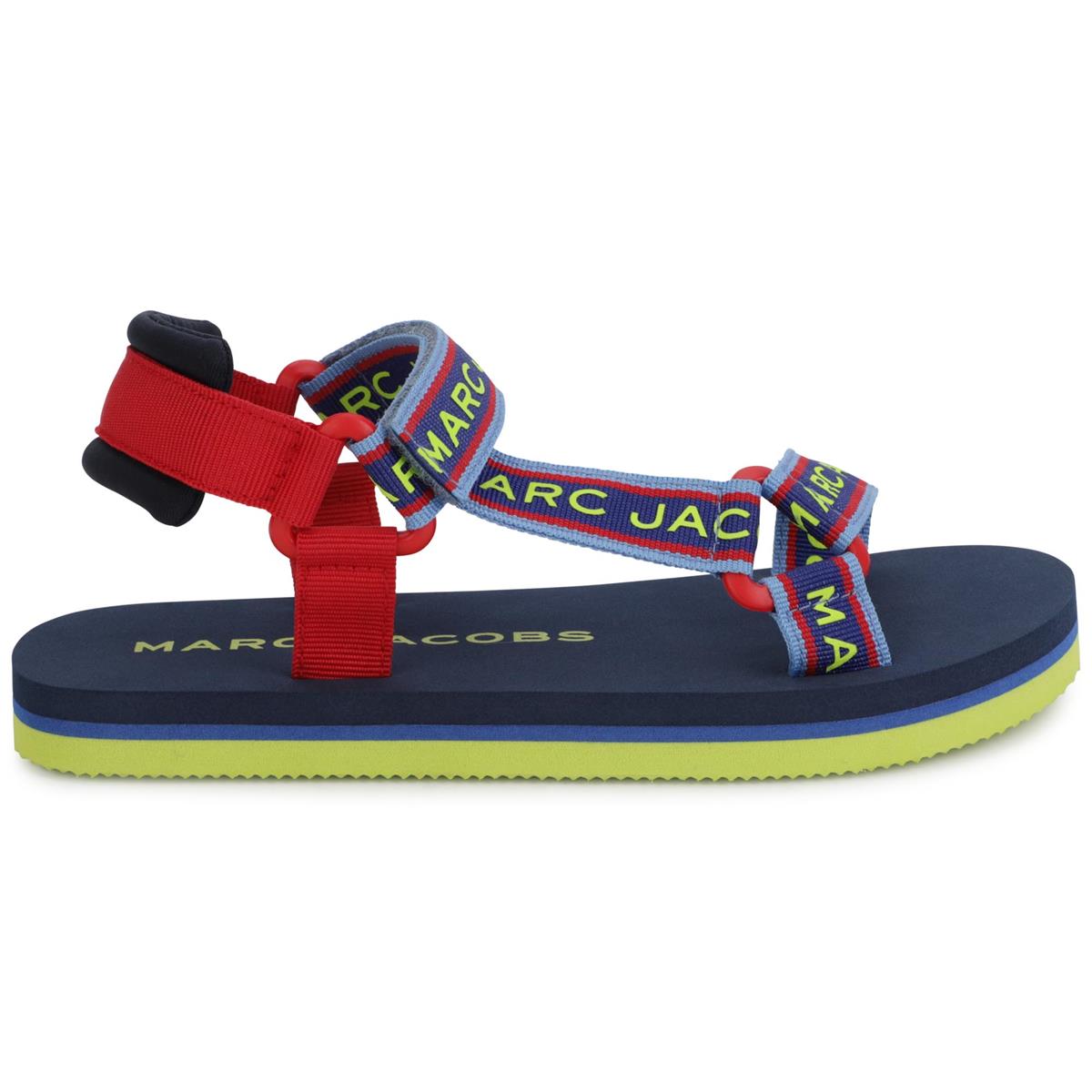 Girls Blue Logo Sandals