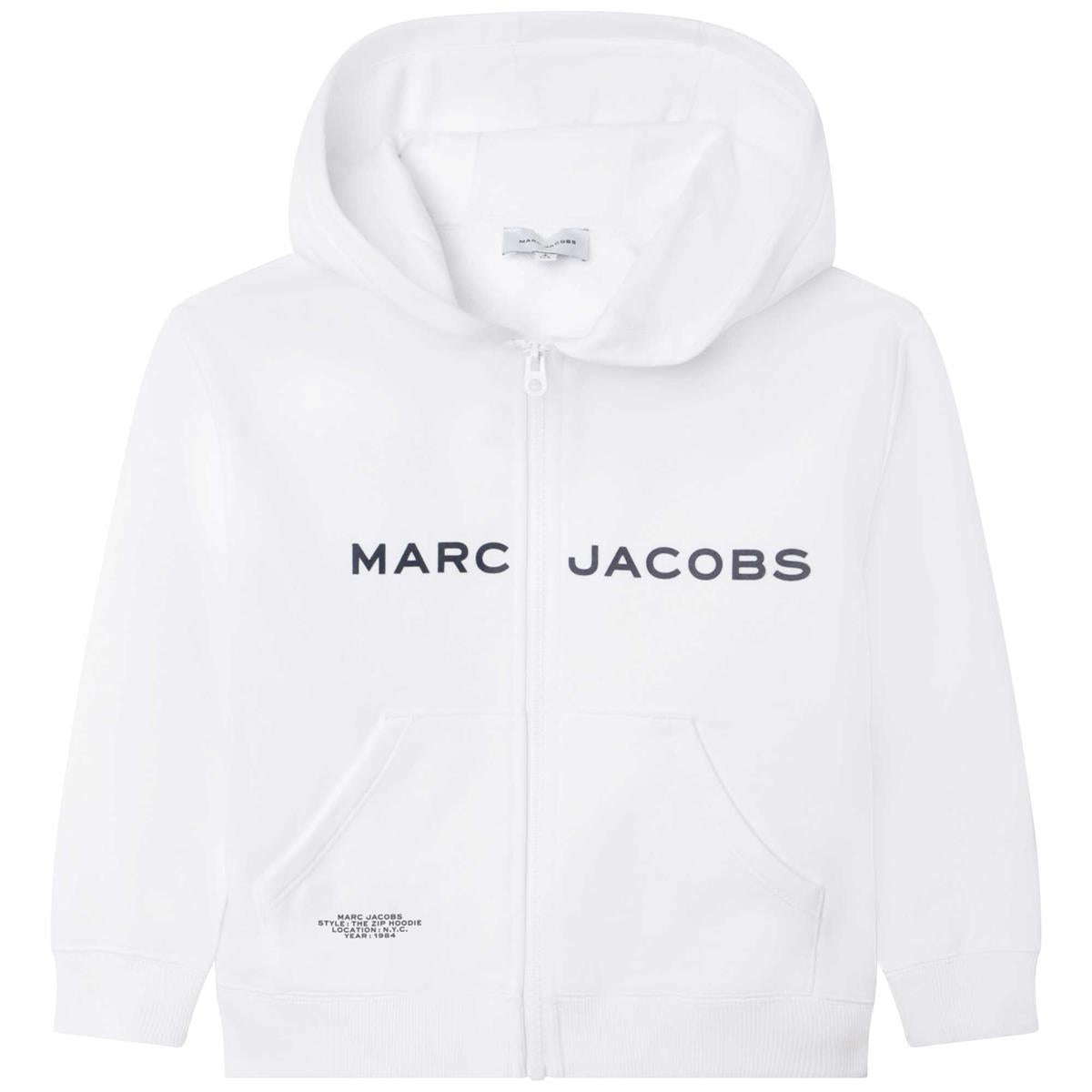 Boys White Zip-Up Top