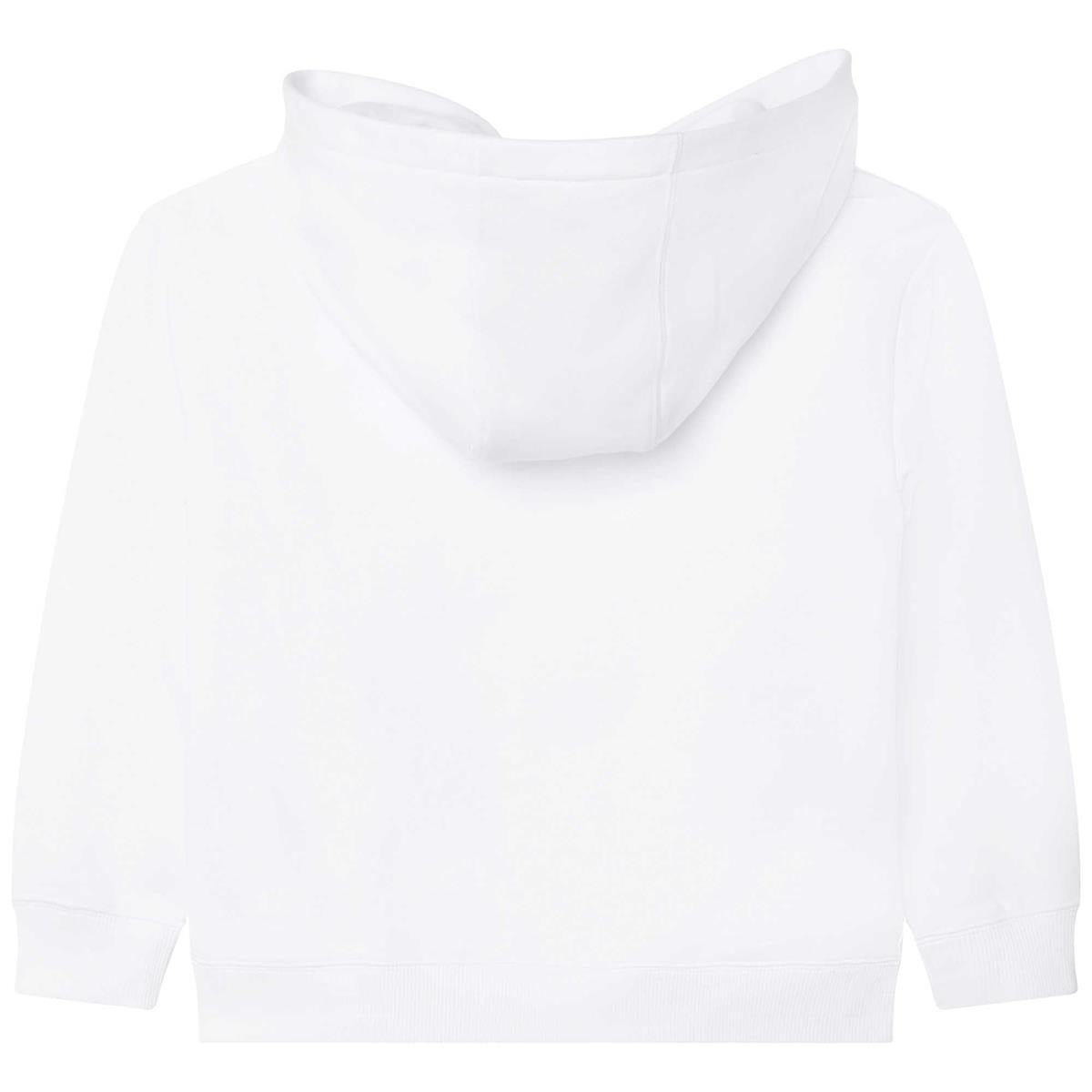 Boys White Zip-Up Top