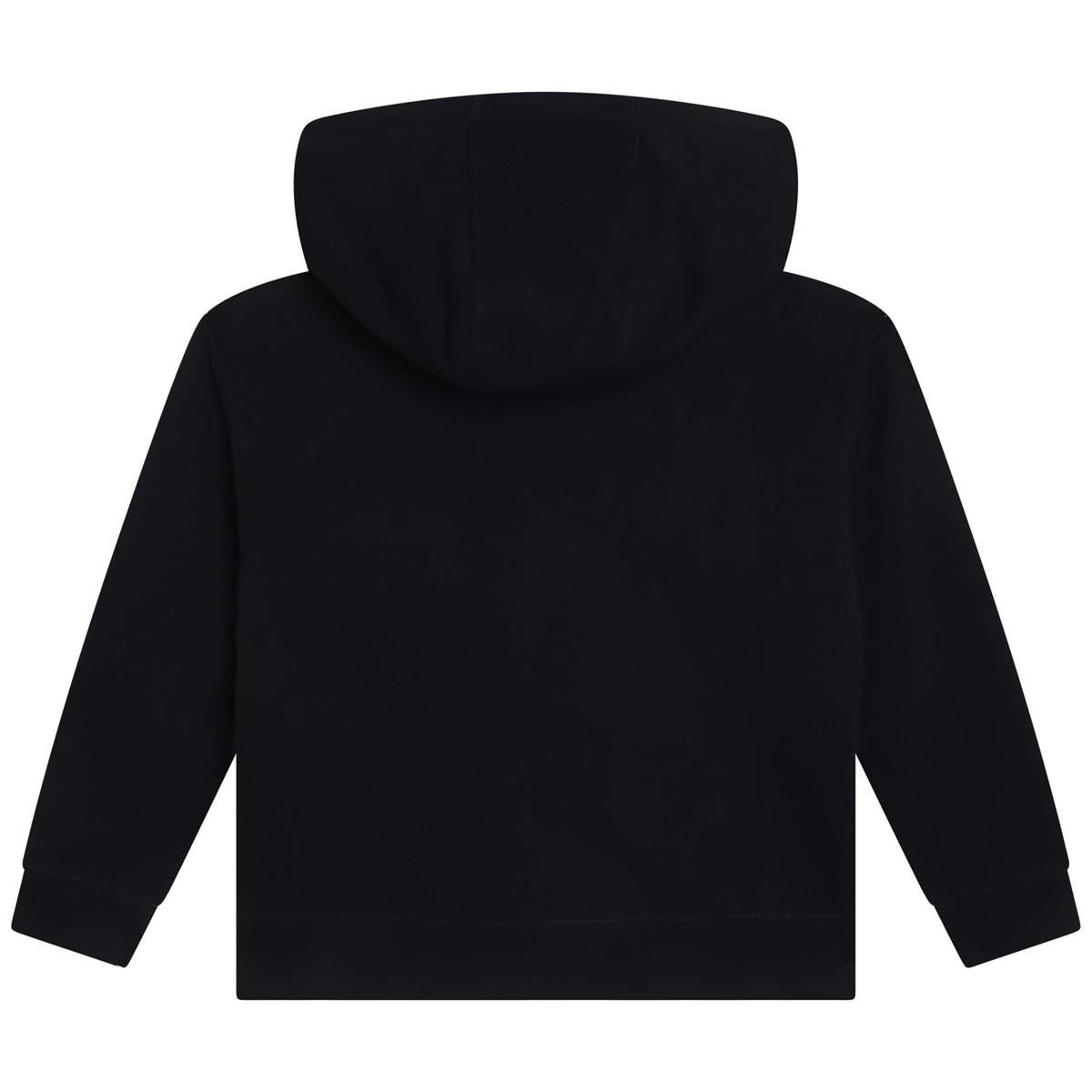 Boys Black Zip-Up Top