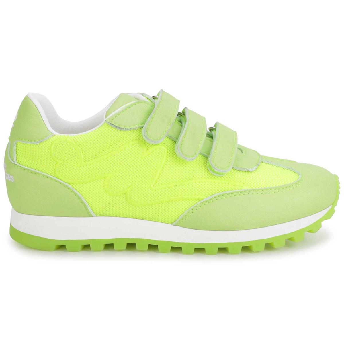 Girls Fluo Yellow Shoes