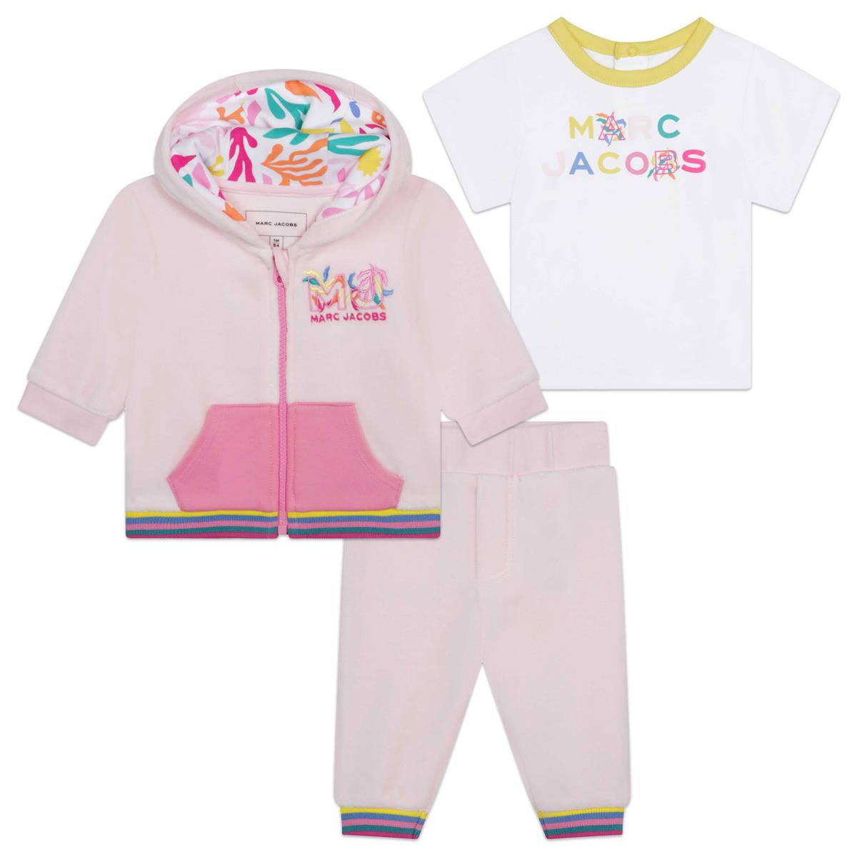 Baby Girls Pink Logo Set