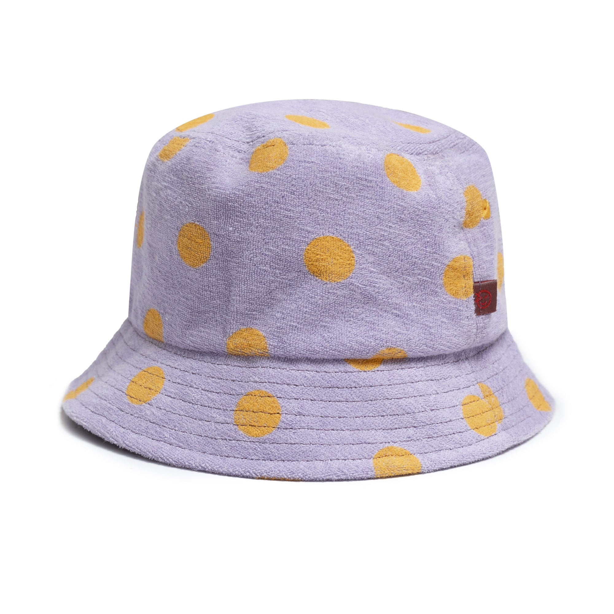 Girls Lilac Dots Cotton Hat