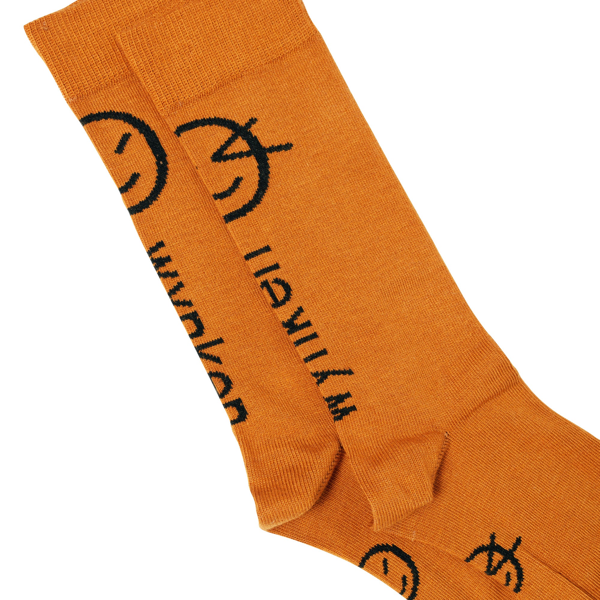 Boys & Girls Orange Logo Cotton Socks