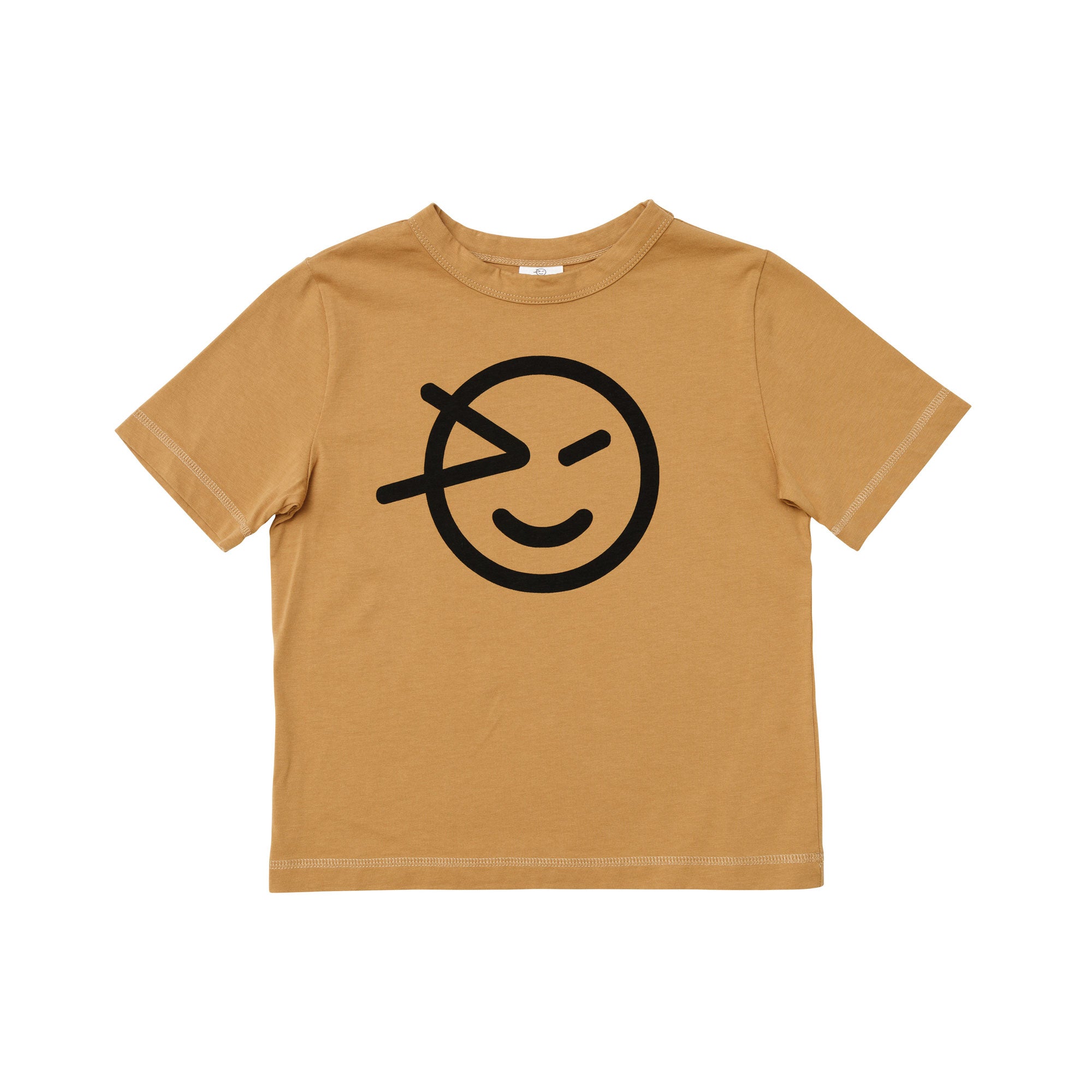 Boys & Girls Brown Logo Cotton T-Shirt