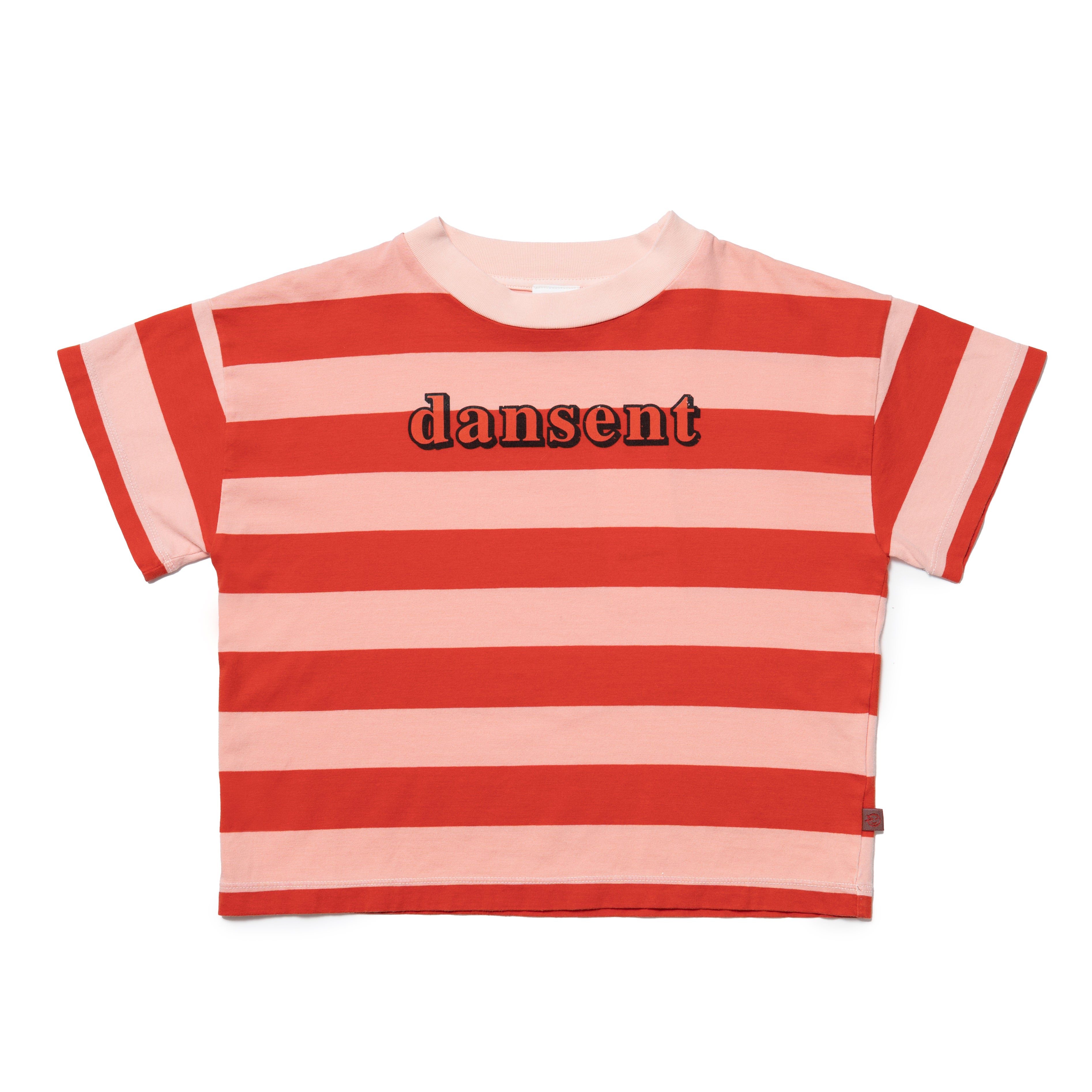 Girls Pink Stripes Cotton T-Shirt