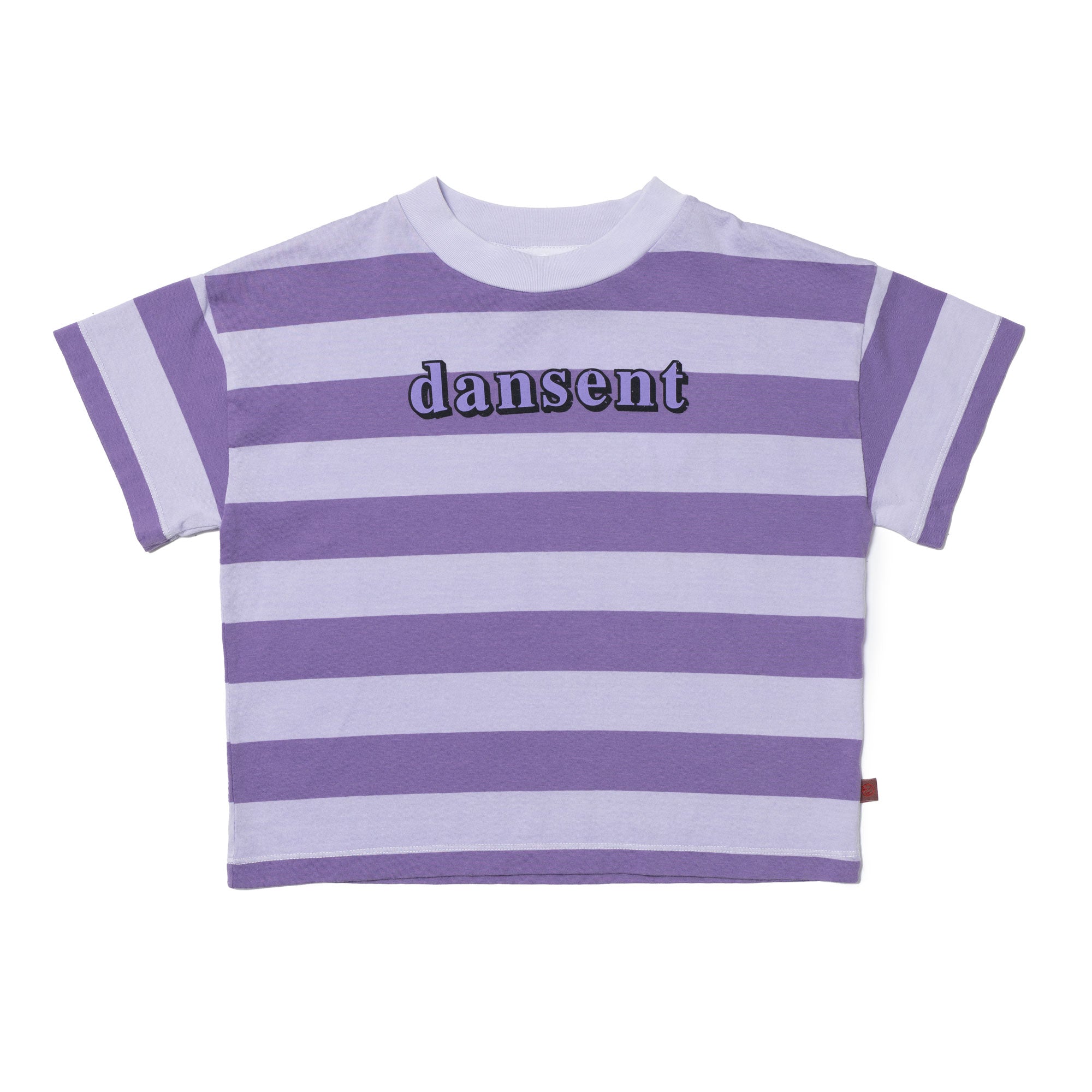 Girls Purple Stripes Cotton T-Shirt