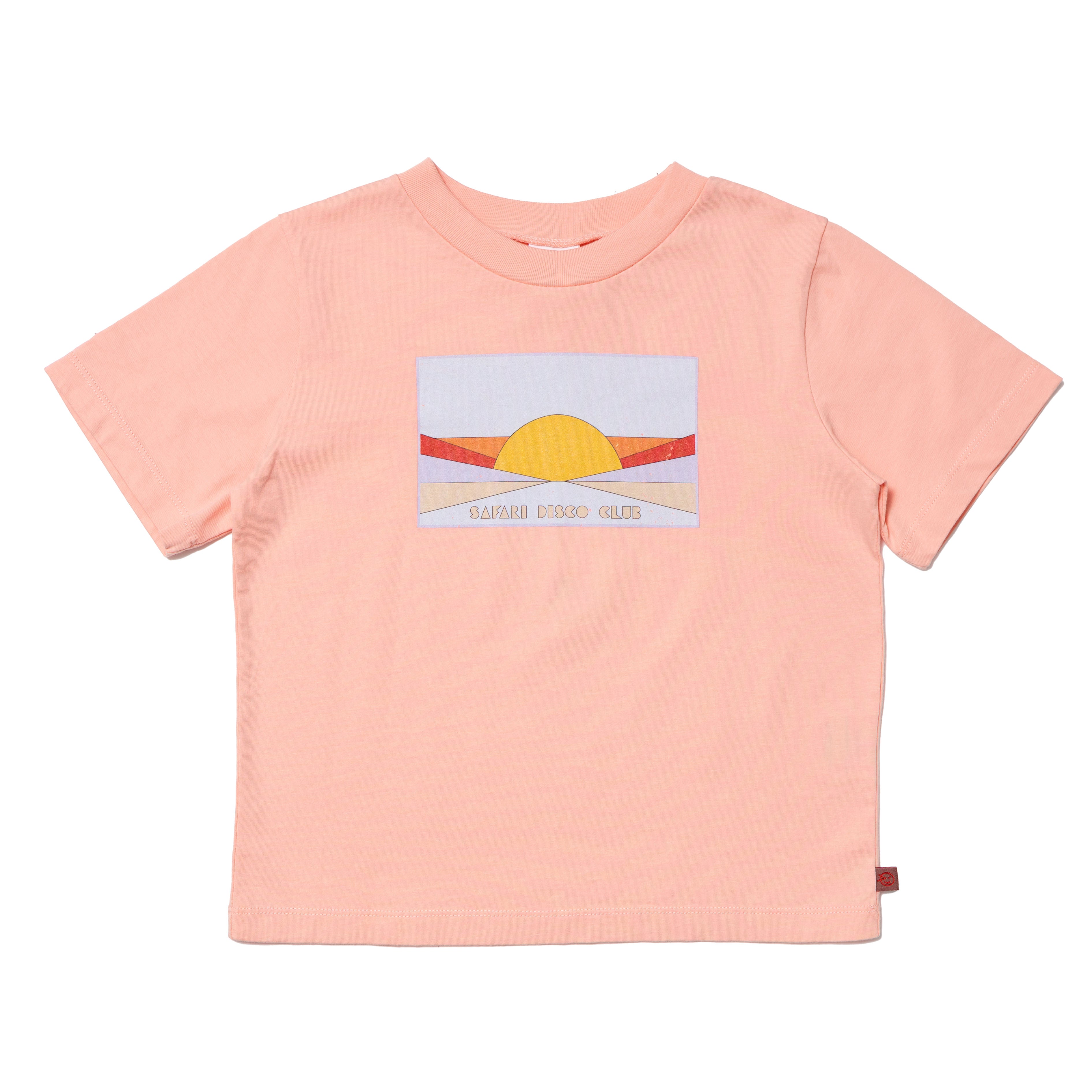Girls Pink Sunrise Cotton T-Shirt