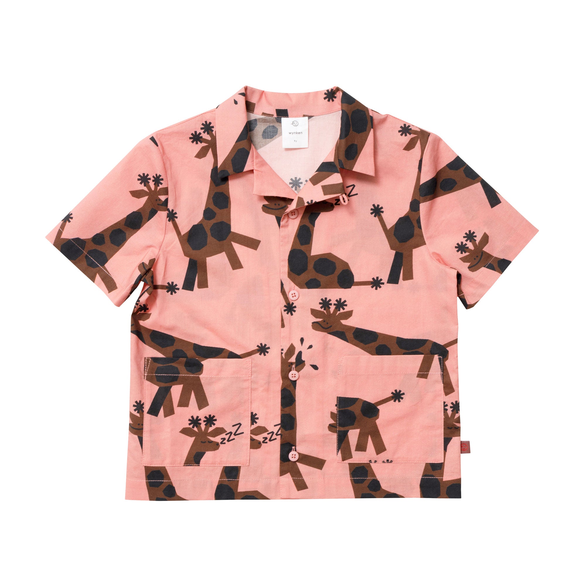 Boys & Girls Pink Printing Cotton Shirt