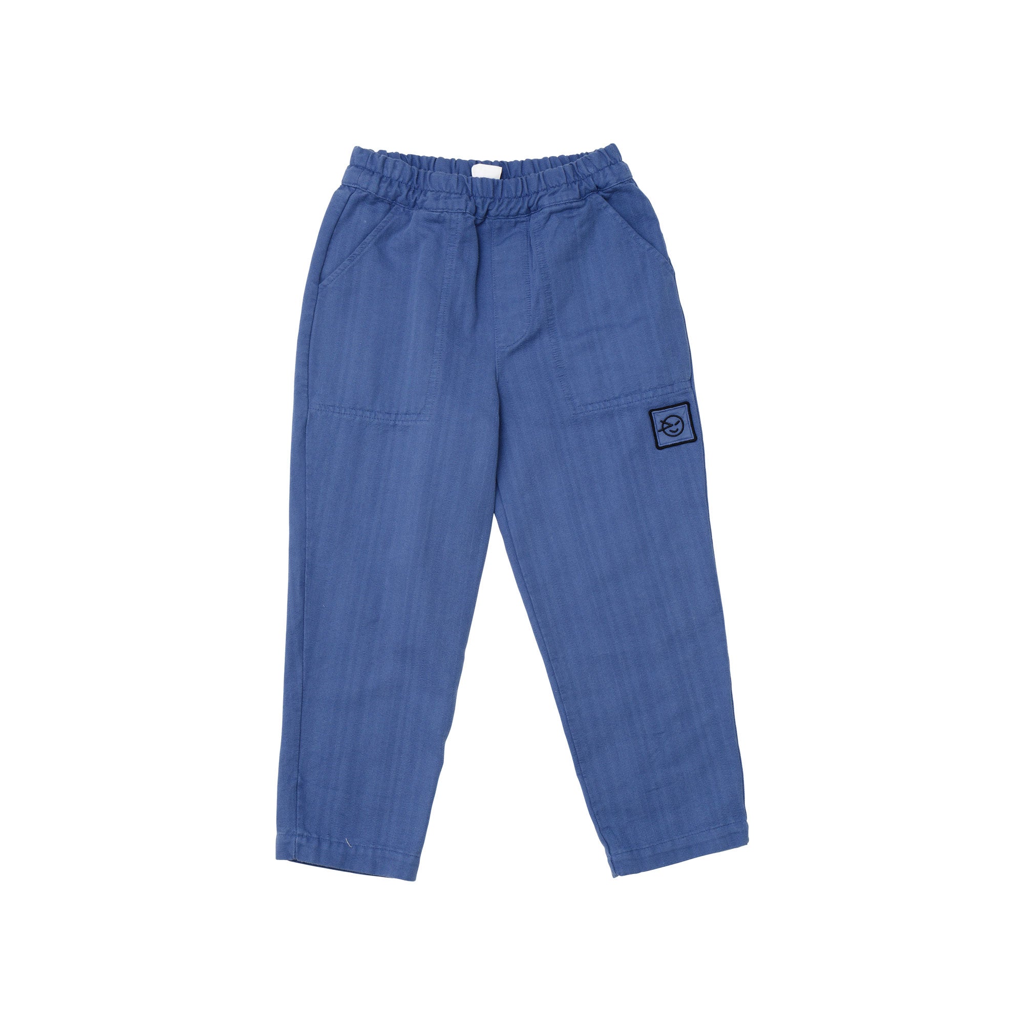 Boys & Girls Blue Cotton Trousers