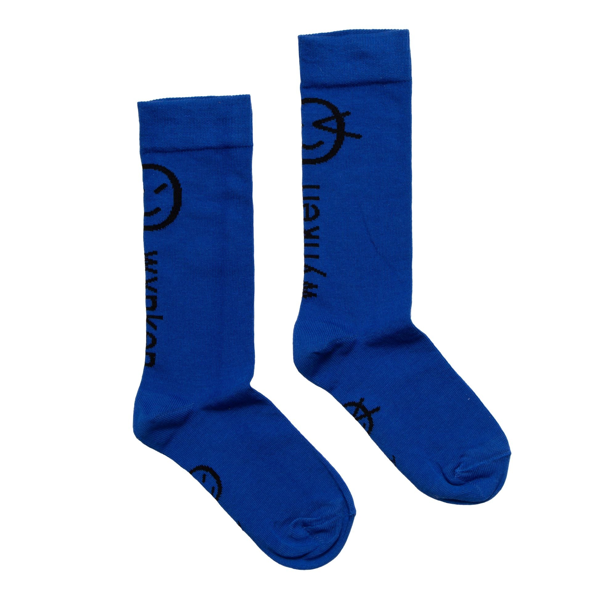Boys & Girls Blue Logo Cotton Socks