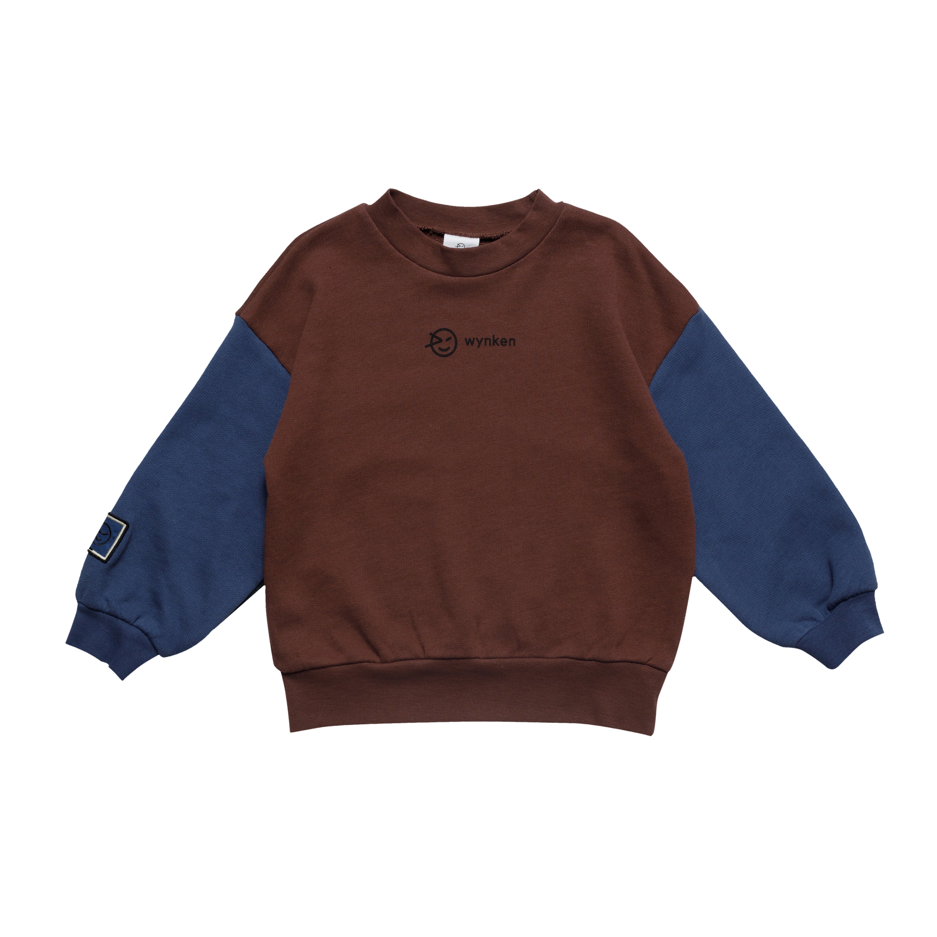 Boys & Girls Brown Logo Cotton Sweatshirt