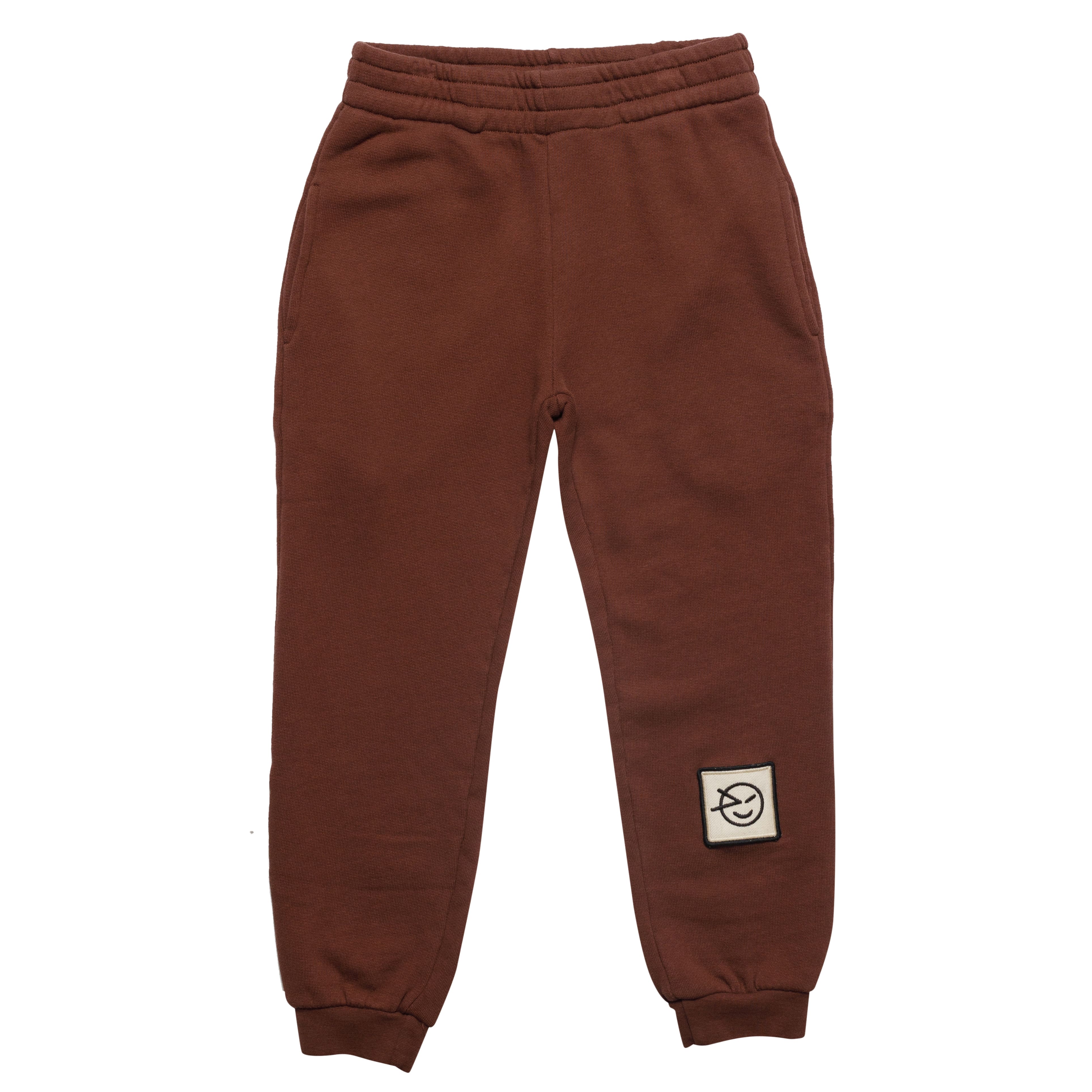 Boys & Girls Brown Cotton Trousers