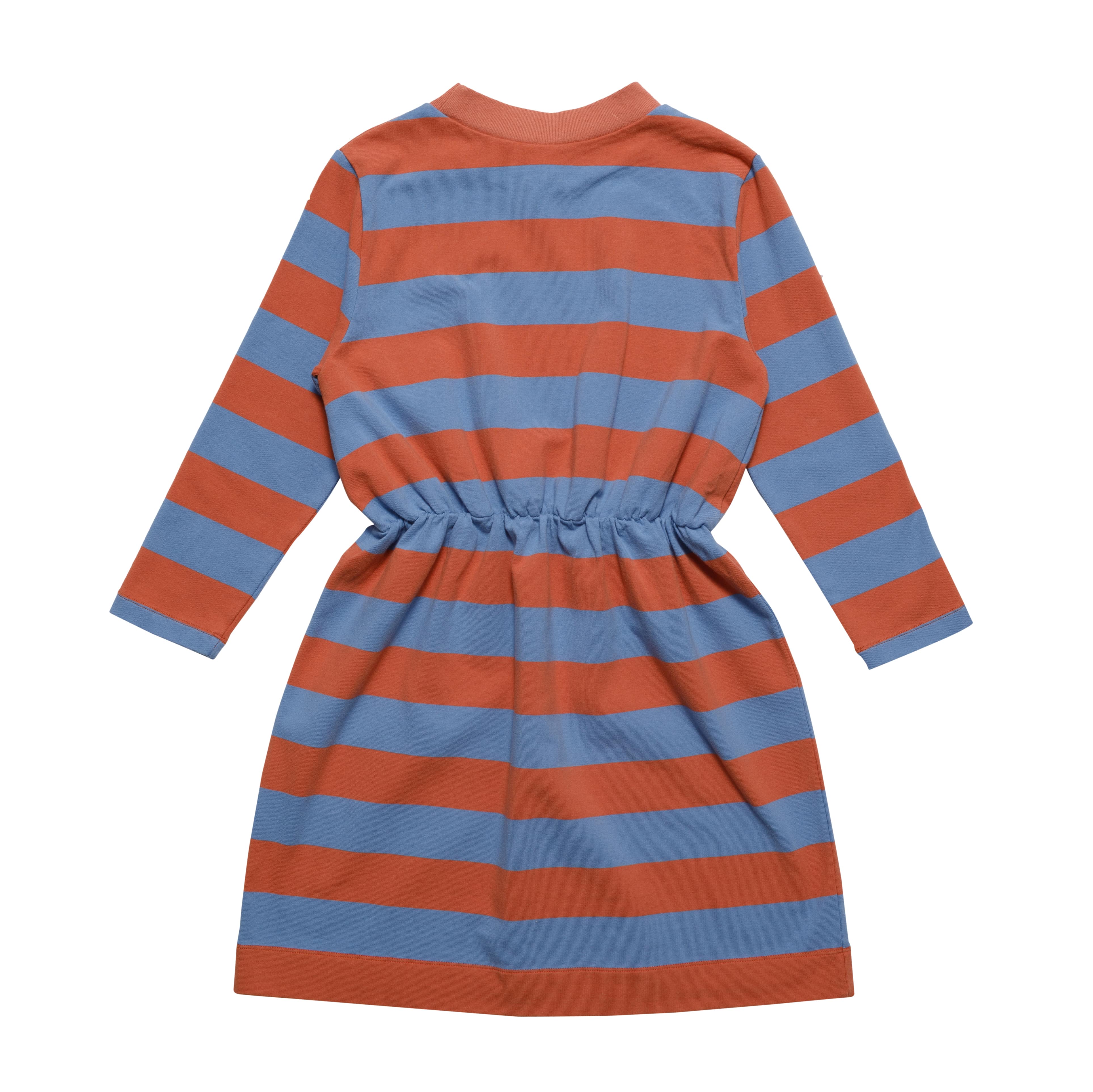 Girls Blue Stripes Cotton Dress