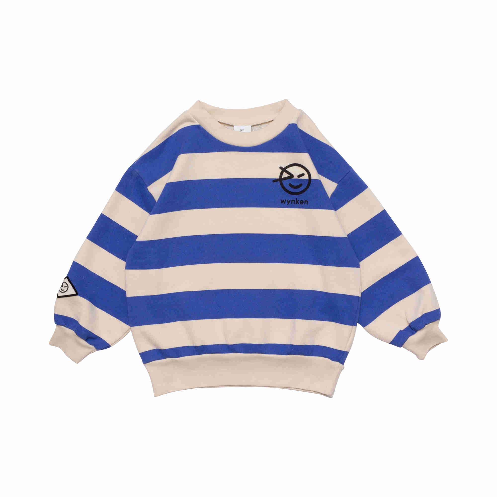 Boys & Girls Blue Stripe Cotton Sweatshirt