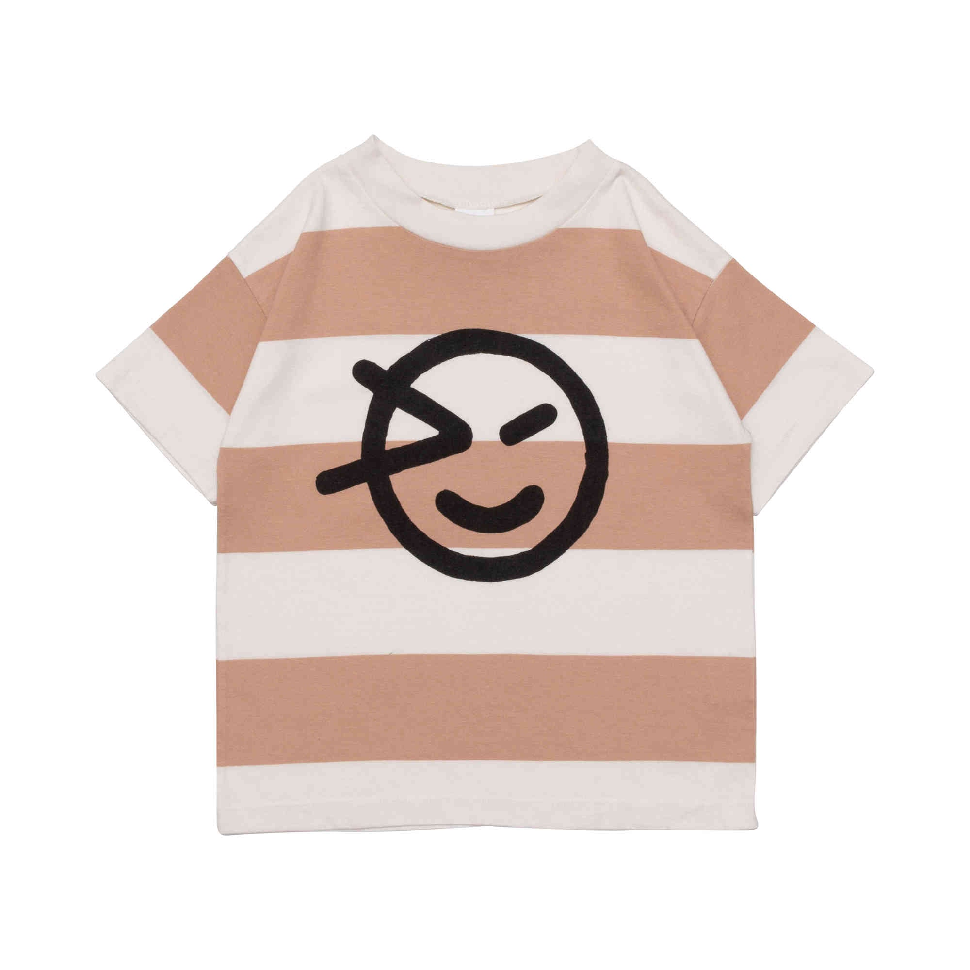 Girls Caramel Stripe Cotton T-Shirt
