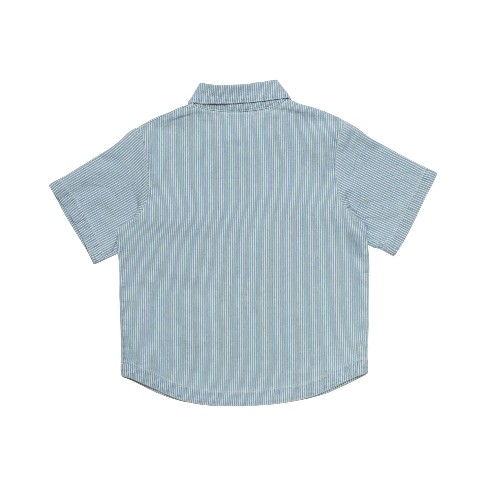 Boys & Girls Blue Logo Cotton Shirt