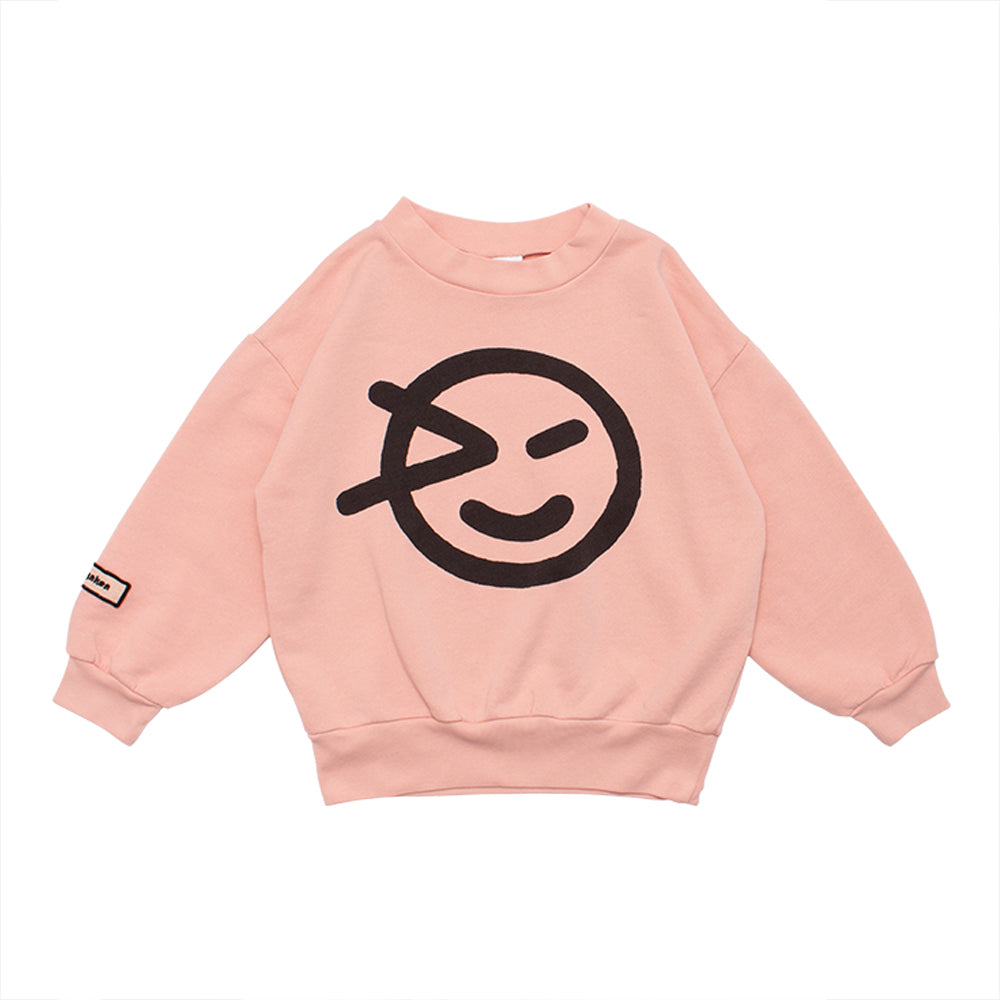 Boys & Girls Pink Logo Cotton Sweatshirt