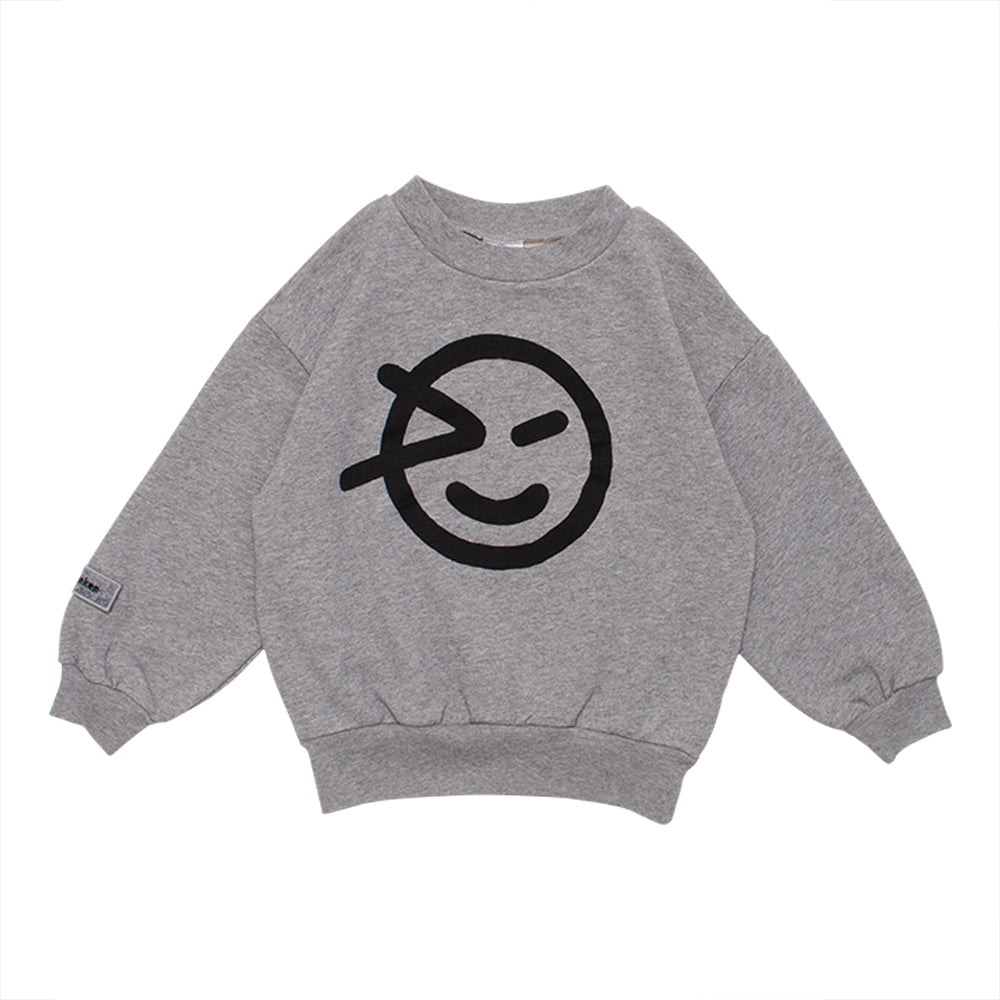 Boys & Girls Grey Logo Cotton Sweatshirt