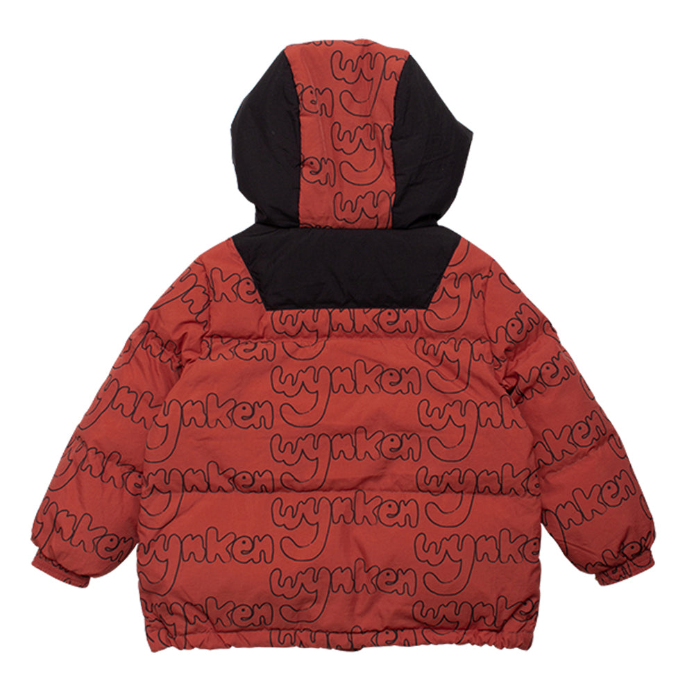 Boys & Girls Red Printed Padded Down Jacket