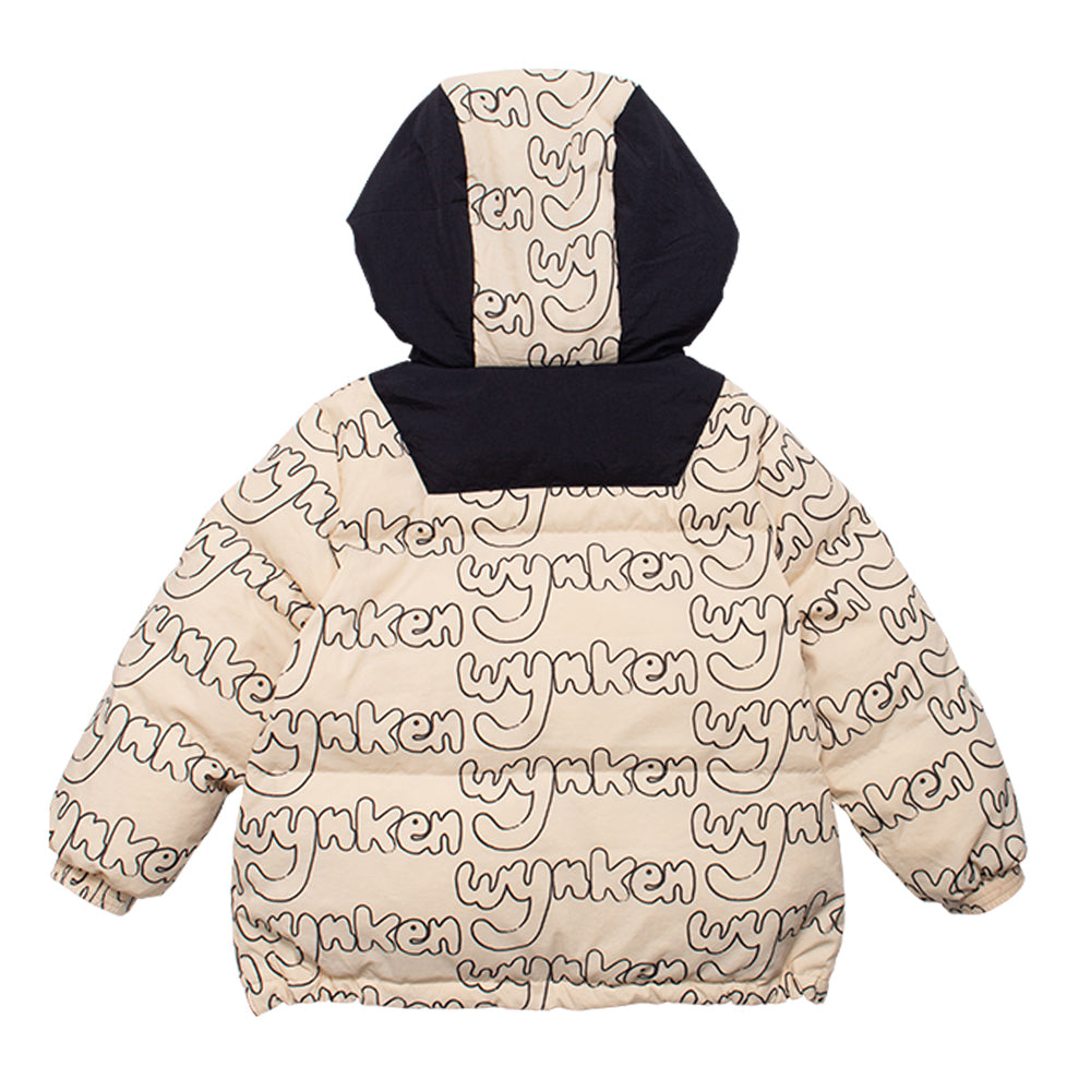 Boys & Girls Ivory Printed Padded Down Jacket