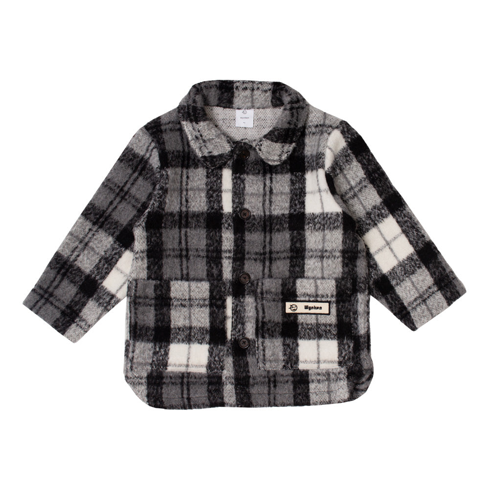 Boys & Girls Black Check Jacket