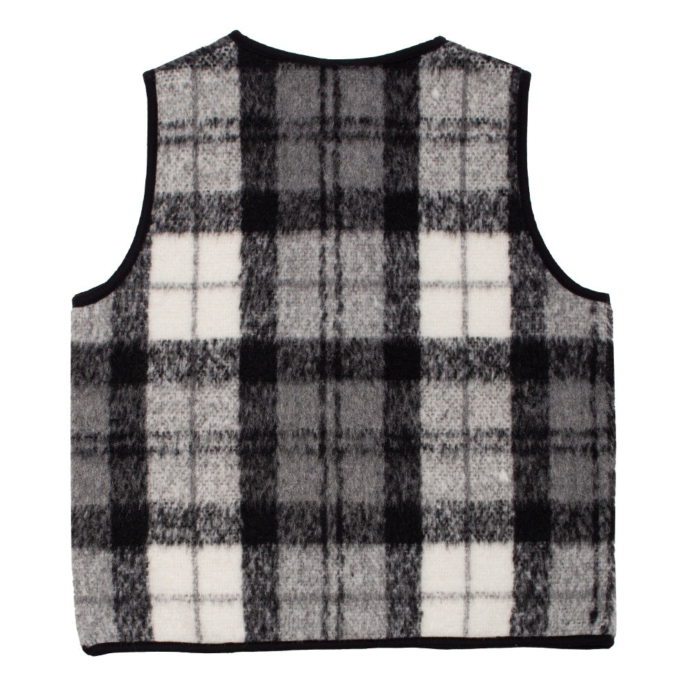 Boys & Girls Black Check Gilet