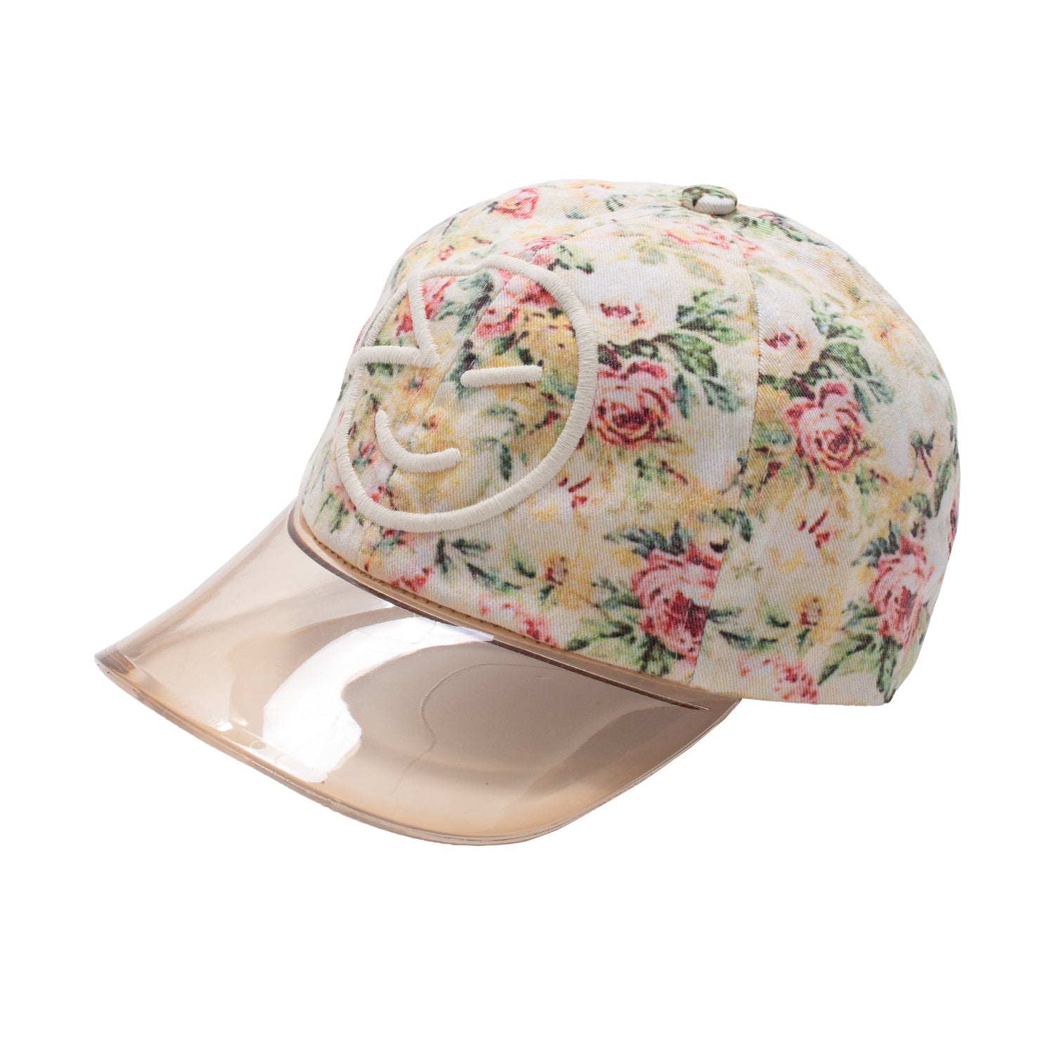 Boys & Girls Beige Floral Cap