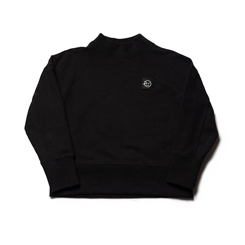 Boys & Girls Black Cotton Sweatshirt