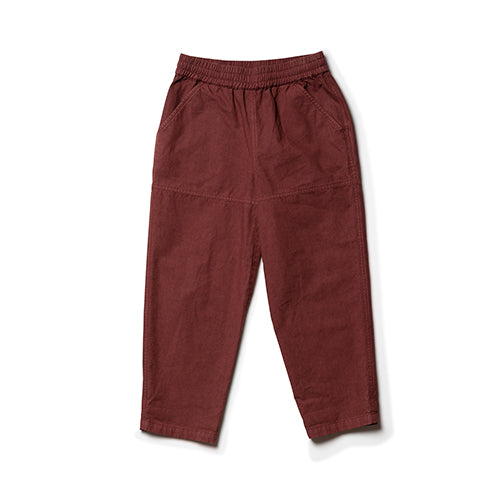 Boys & Girls Dark Brown Cotton Trousers