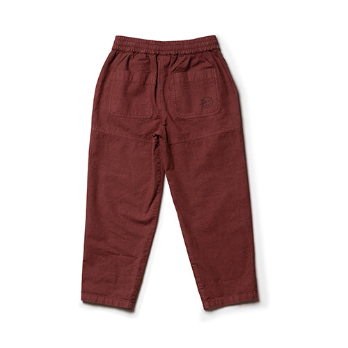 Boys & Girls Dark Brown Cotton Trousers