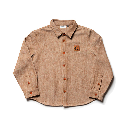 Boys Caramel Cotton Shirt