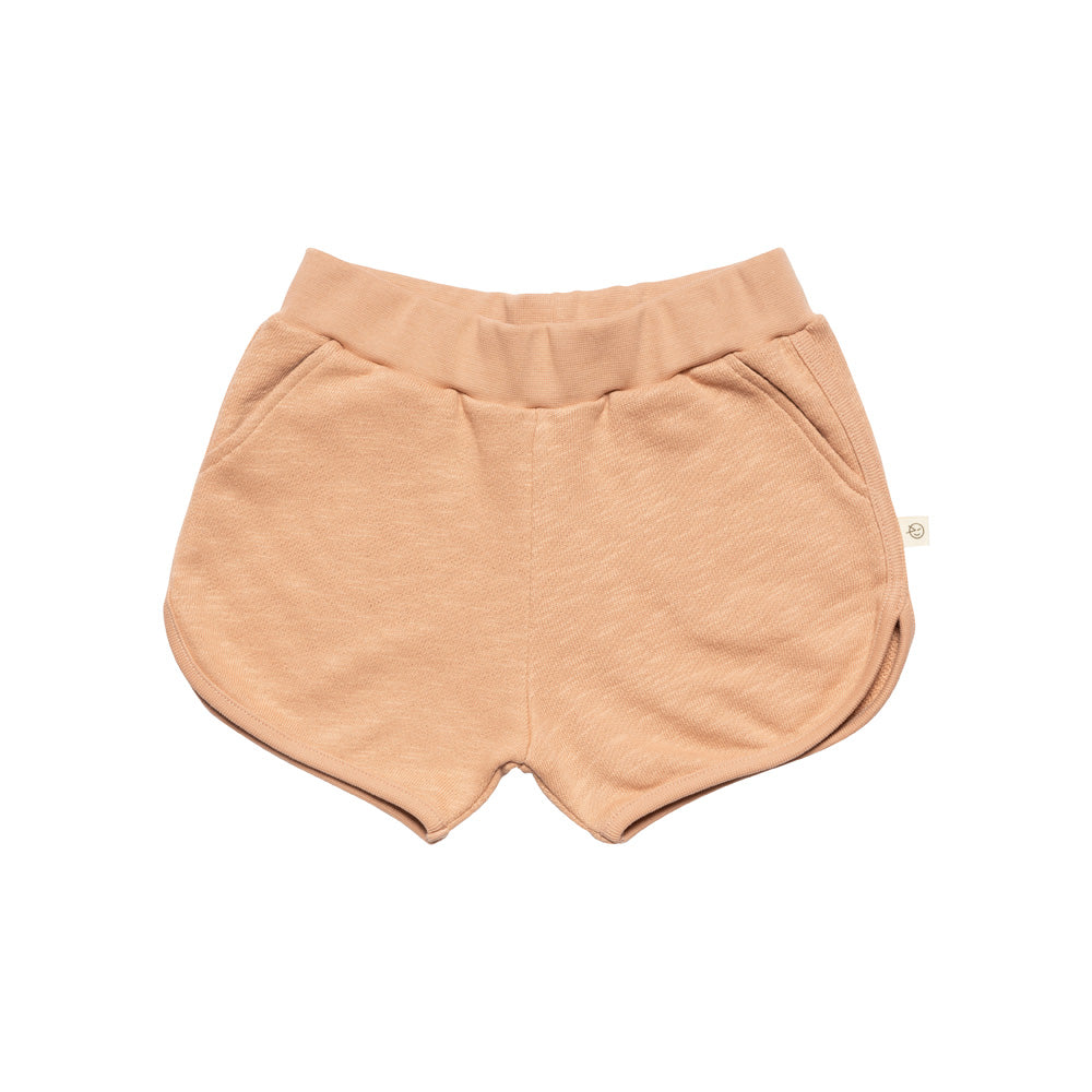 Girls Dark Pink Cotton Shorts