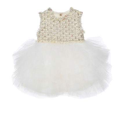 Baby Girls White 'The cupid fell' Dress