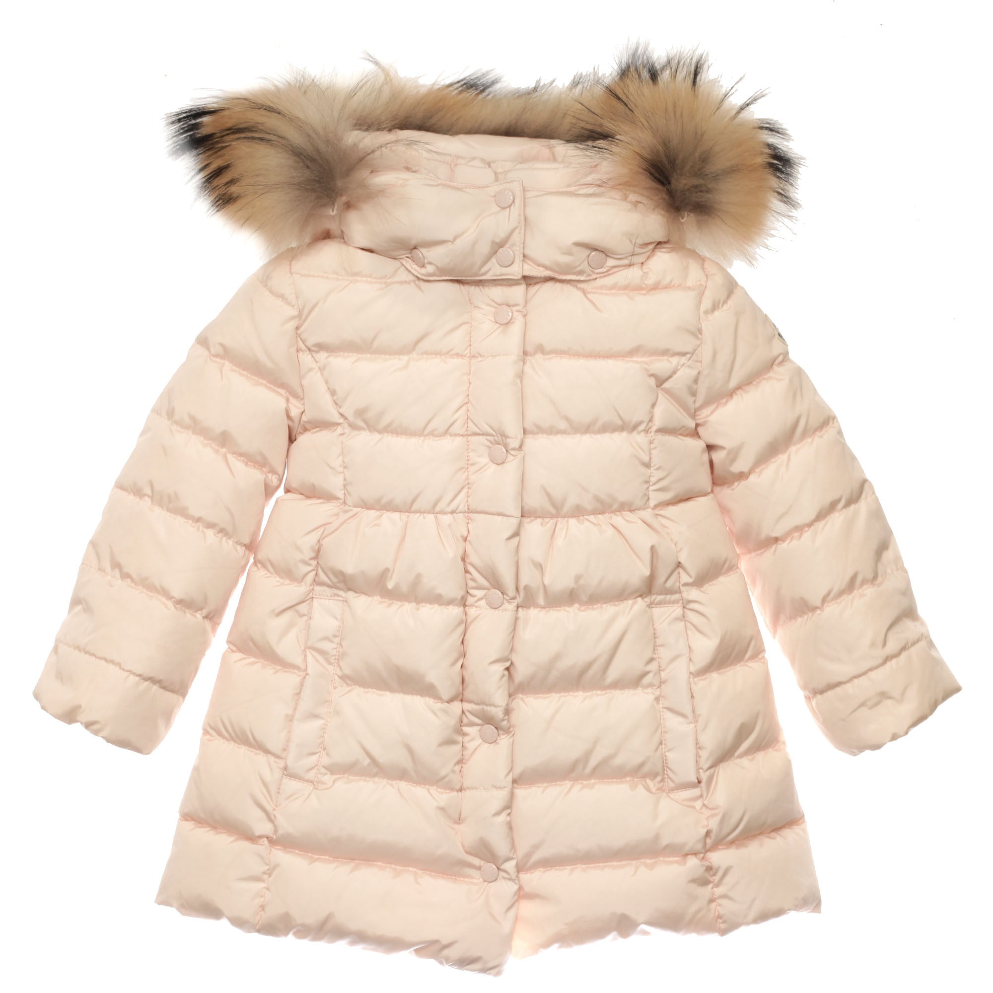 Girls Light Pink Plush Trims Hooded 'Neste'Jacket - CÉMAROSE | Children's Fashion Store - 1
