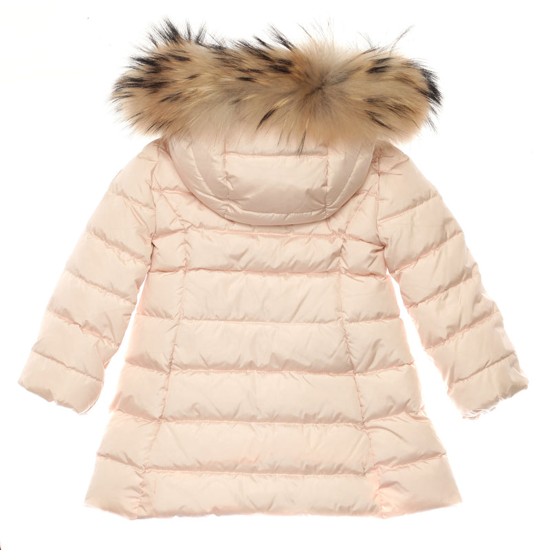 Baby Girls Light Pink Plush Trims Hooded 'Neste'Jacket - CÉMAROSE | Children's Fashion Store - 2