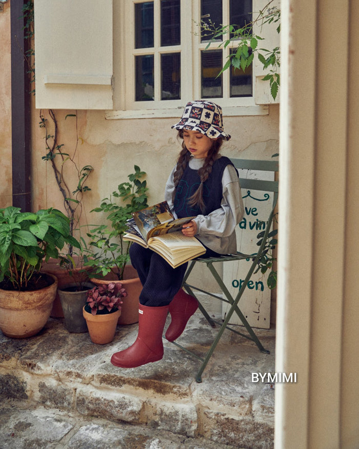 Girls Navy Cotton Trousers