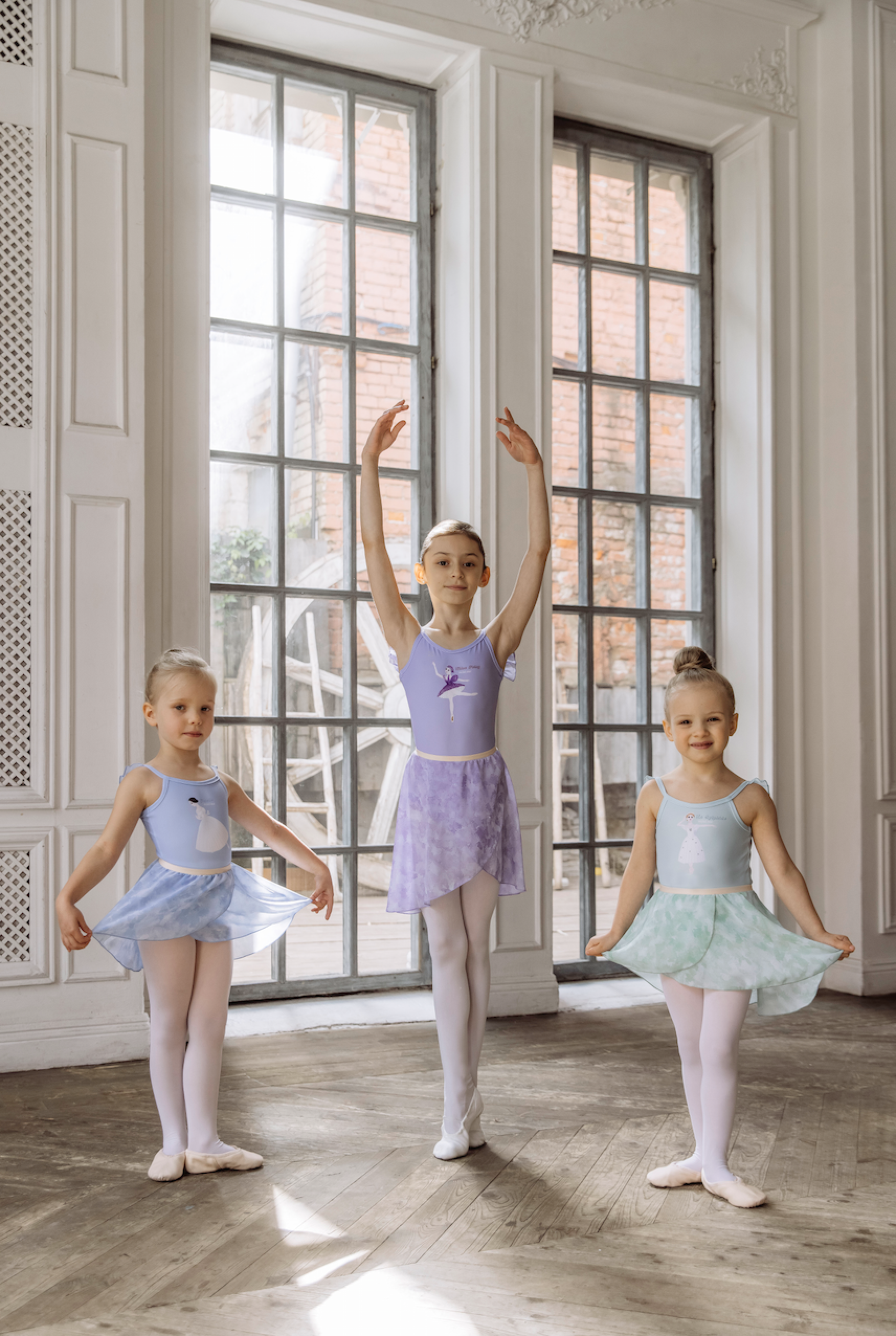 Girls Green Ballet Onesies