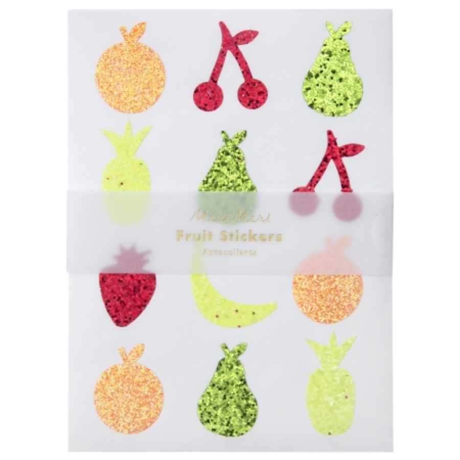Glitter Fruit Stickers(10 Sheets)