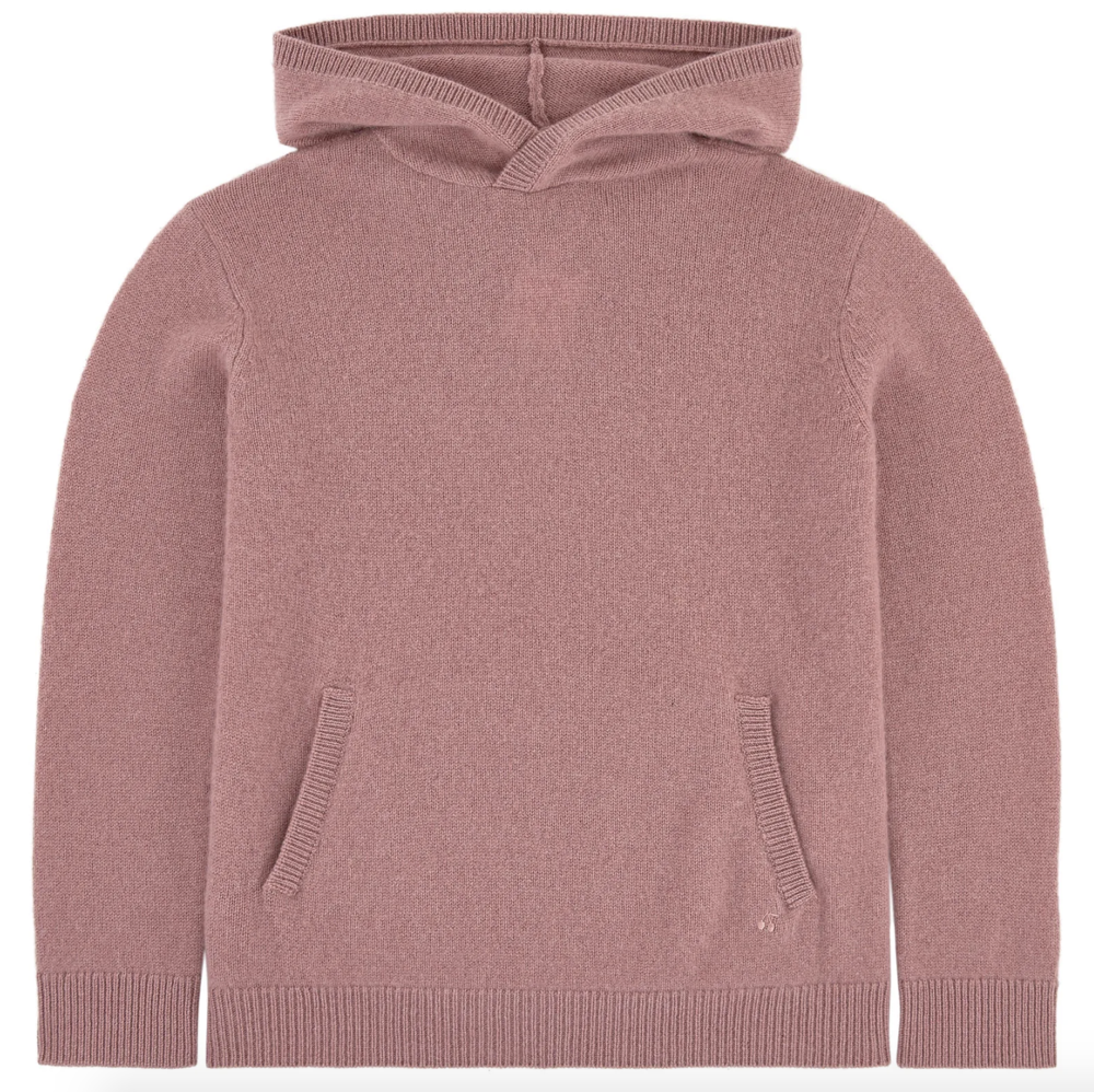 Girls Powder Pink Cashmere Sweater