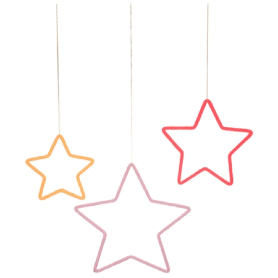 knitted decoration stars