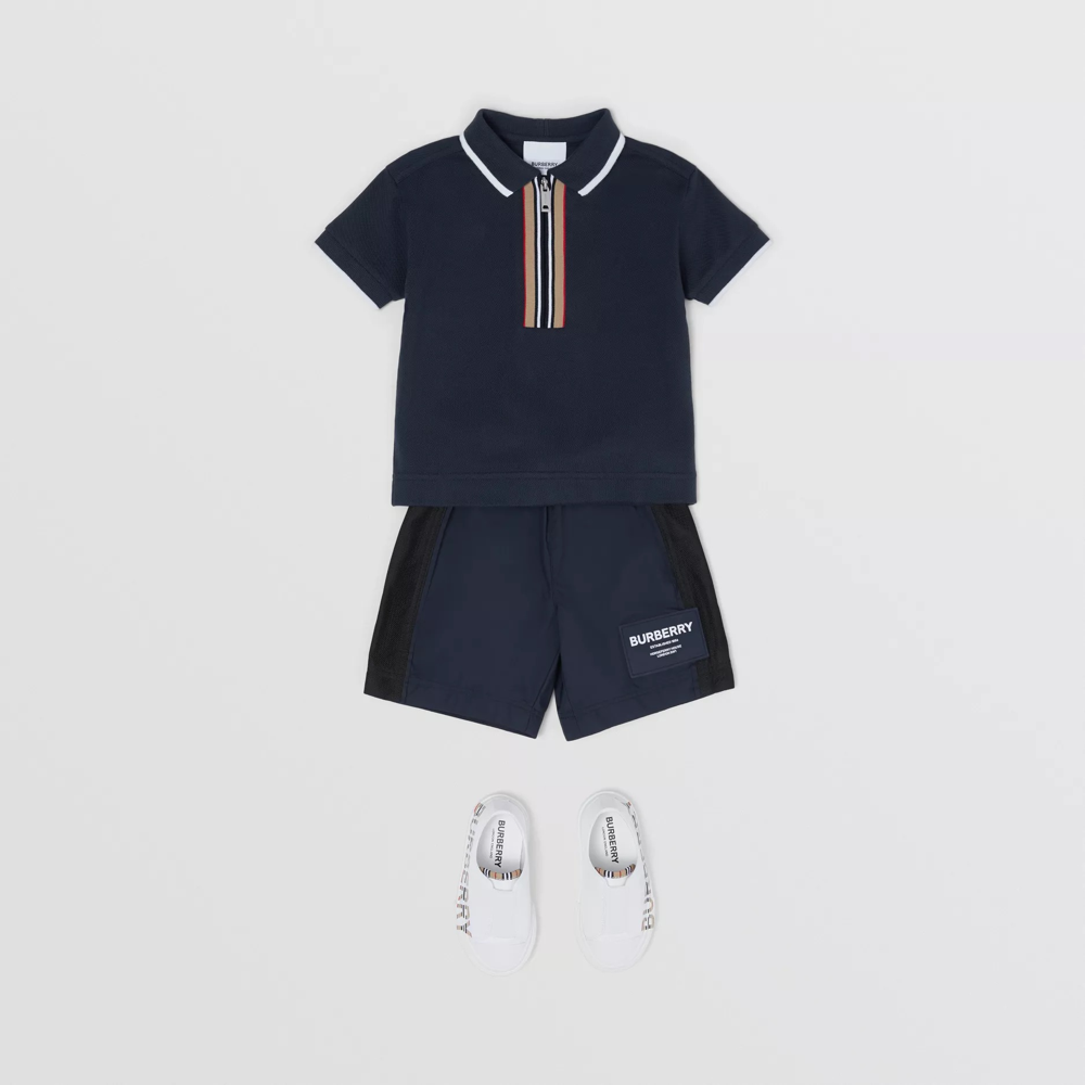 Baby Boys Navy Cotton Polo Shirt