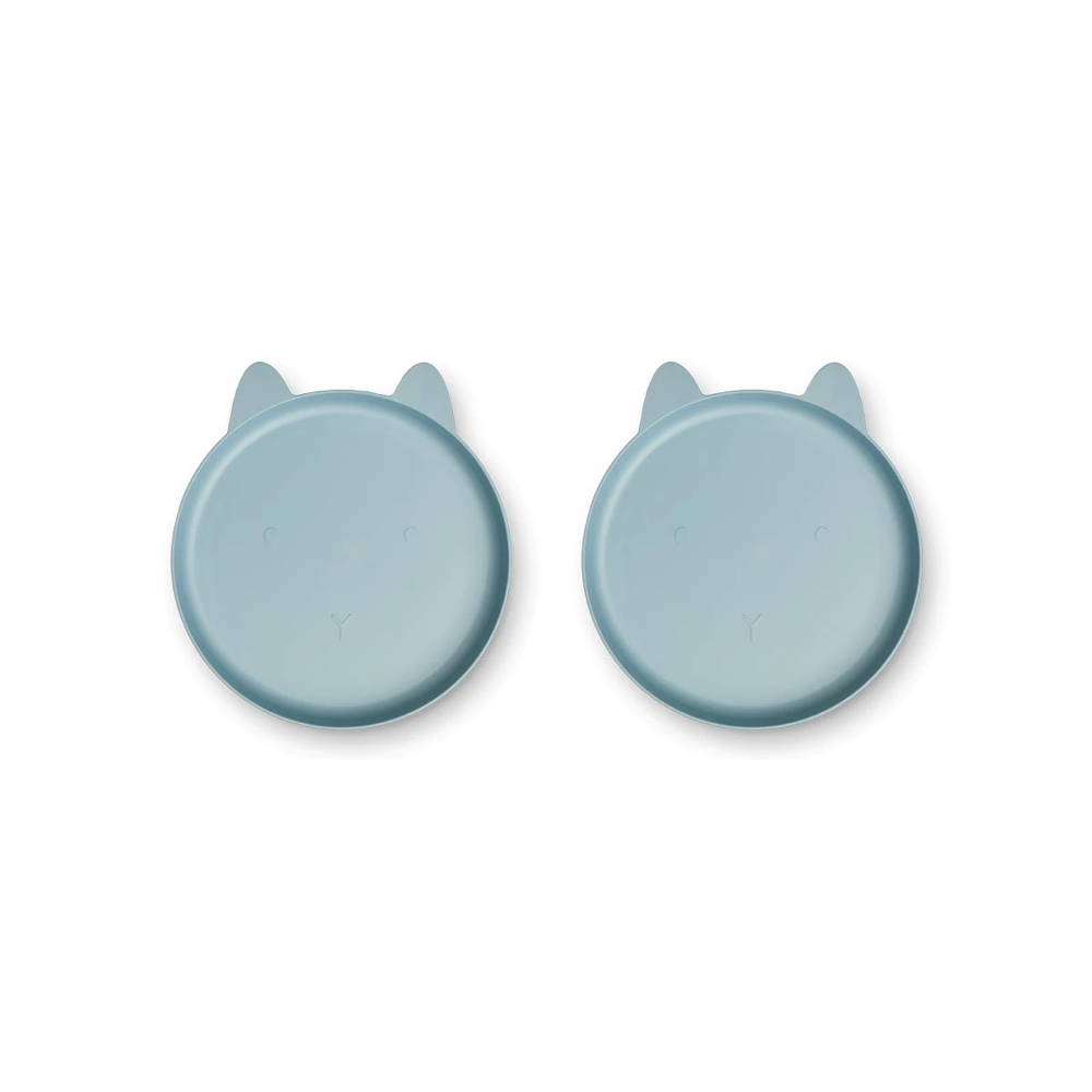 Boys & Girls Blue Rabbit Plates(2 Pack)